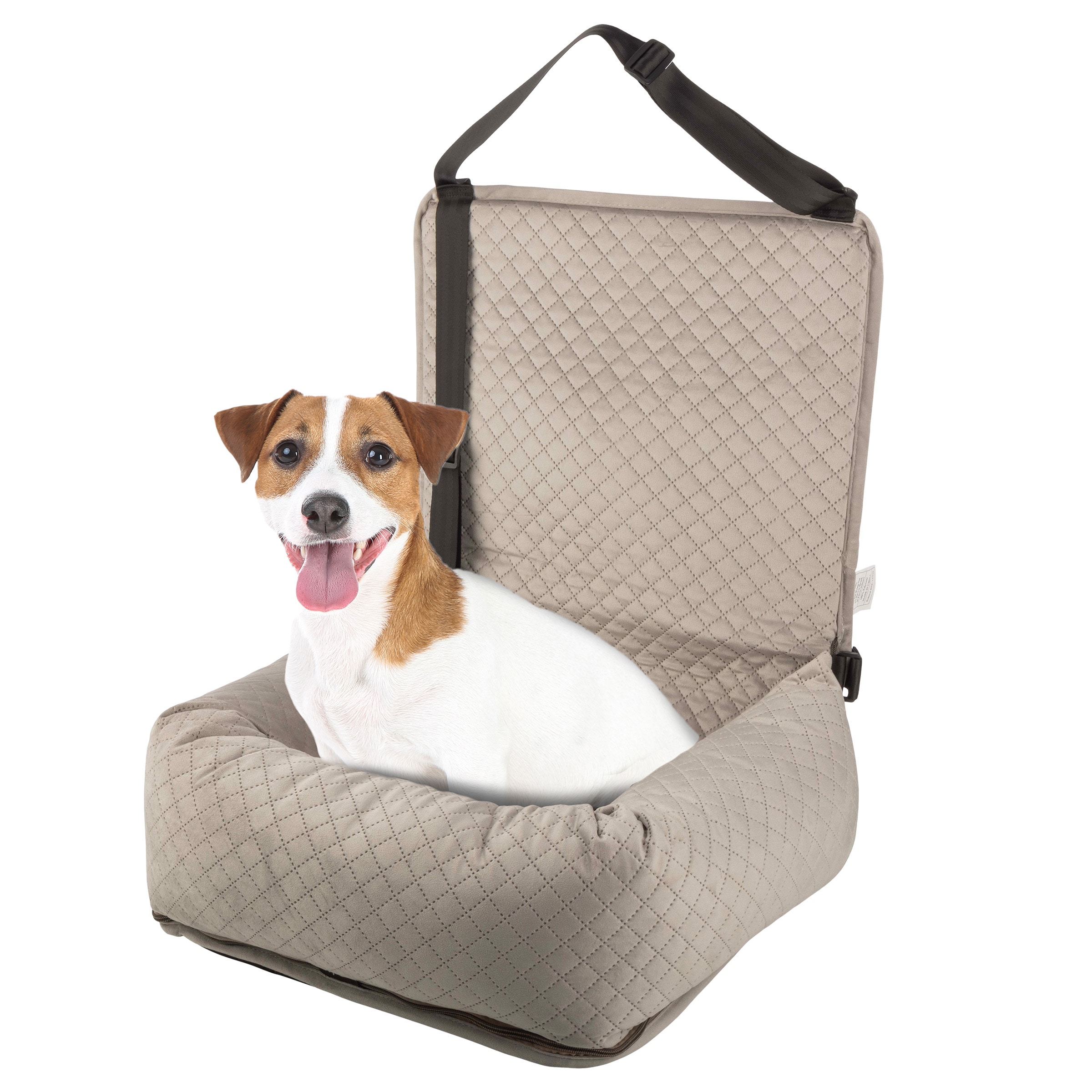 PETMAKER PET6376 Dog Car Seat for Small to Medium Cats and Dogs up to 44lbs (Gray)