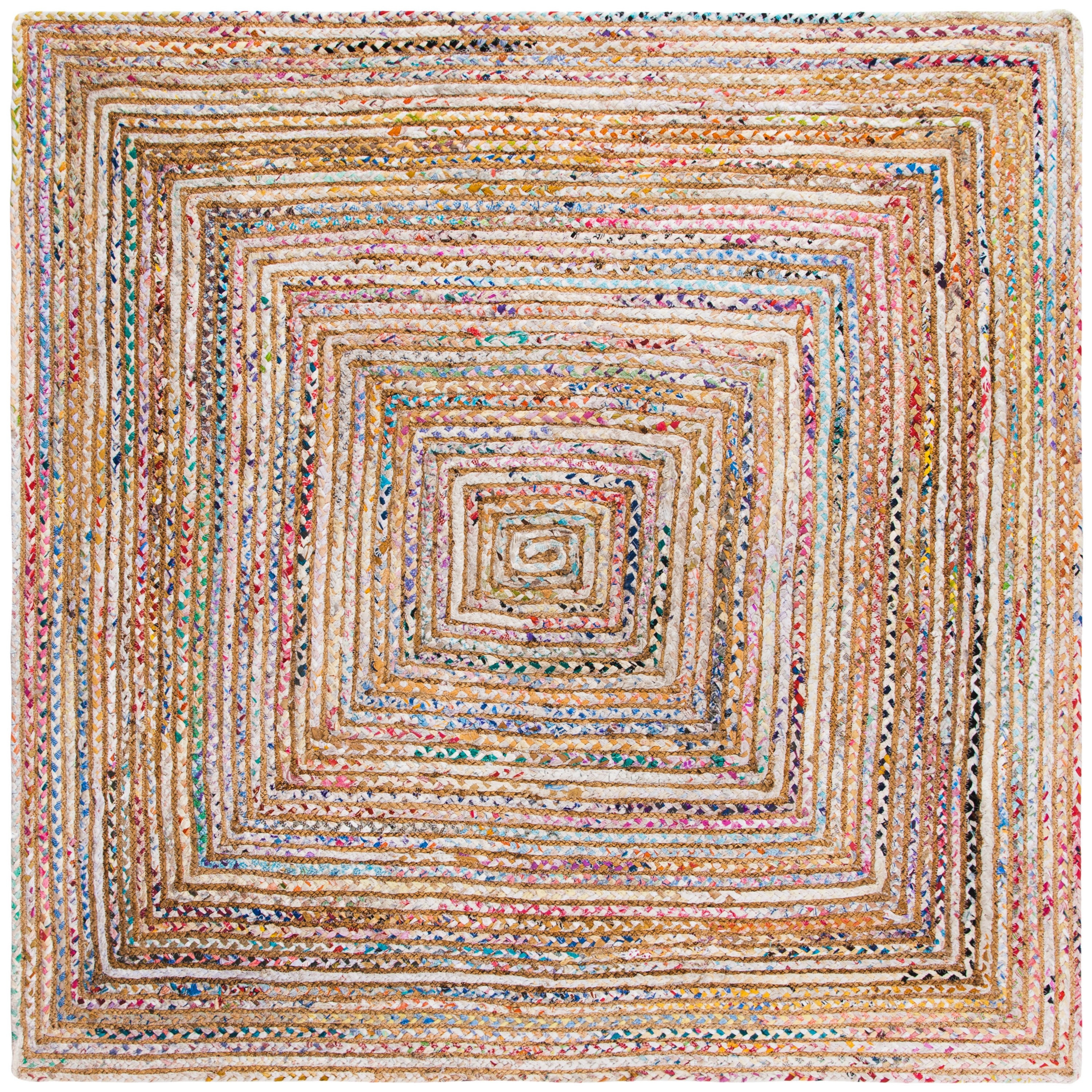 Safavieh Cape Cod Newton 12 X 12 Jute Beige Square Indoor Abstract