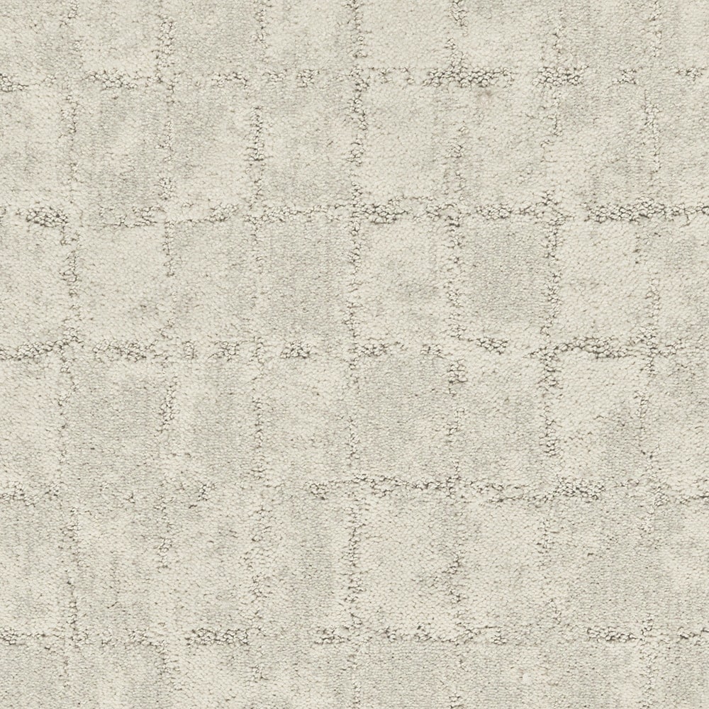 STAINMASTER STP64-L001-0808 (Sample) Mellow Walk Bird Bath Gray 38-oz sq yard Polyester Pattern Indoor Carpet