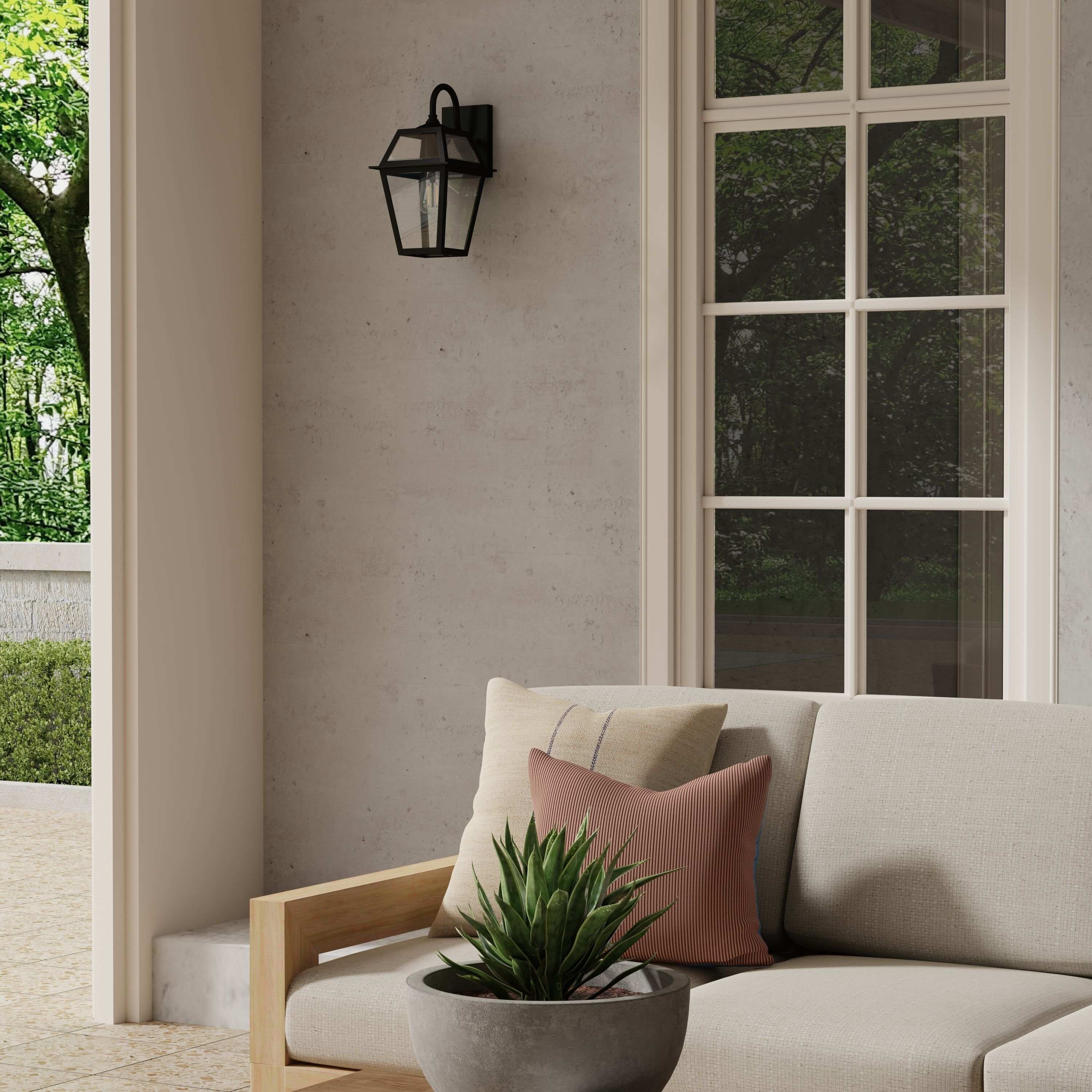 allen + roth WLM143BK Outdoor-Wall-Lighting - View #3