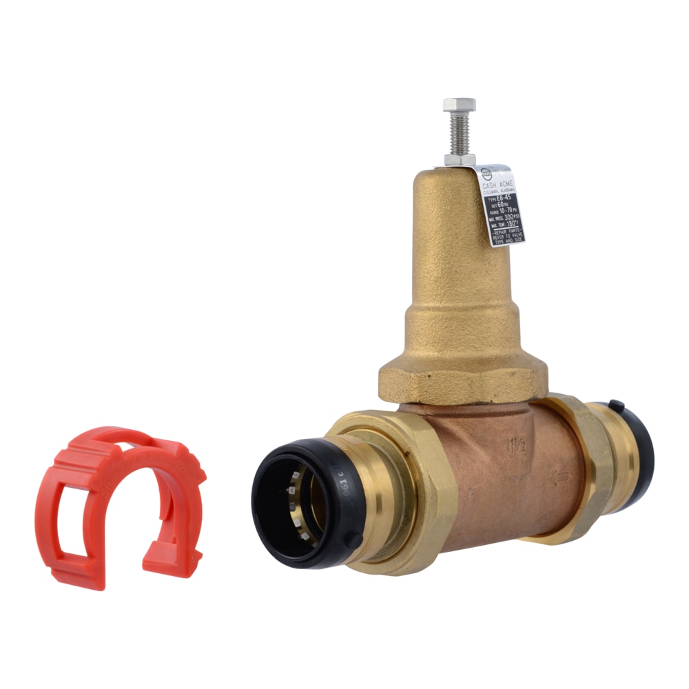 Cash Acme PVA41M-DUSB-60 1-1/2-in Push-to-connect Brass Pressure regulator valve