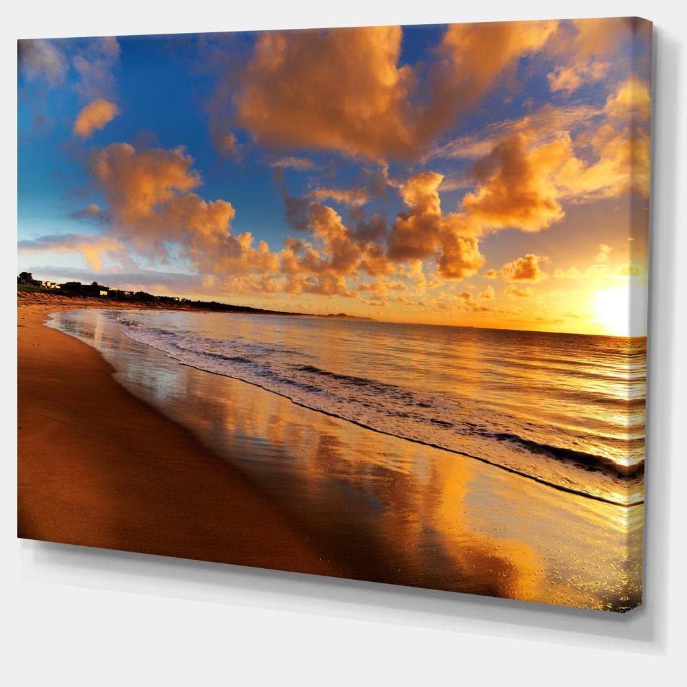 Designart 60-in H x 40-in W Coastal Print on Canvas in the Wall Art ...