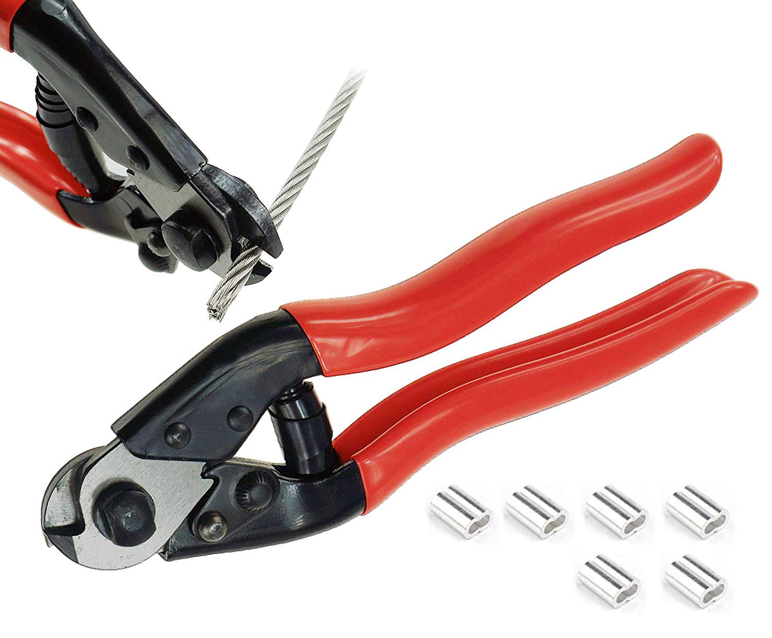 Afoxsos Heavy Duty Cable Cutter Stainless Steel Wire Rope Cutter for ...