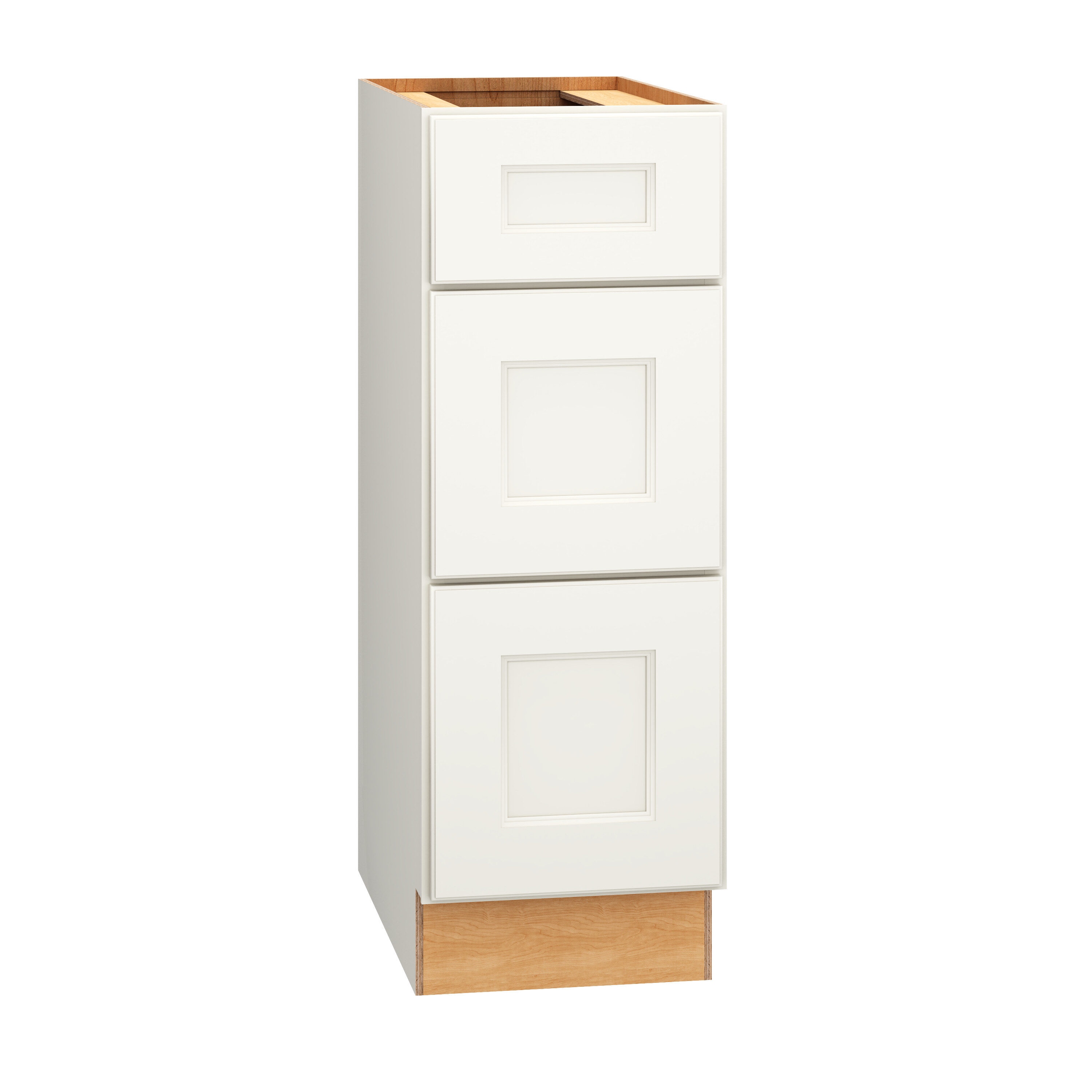 Diamond Express 325 VDB123421 Macaulay 12-in W x 34.5-in H x 21-in D White 3 -Drawer Wood Wall-mount Cabinet Banks