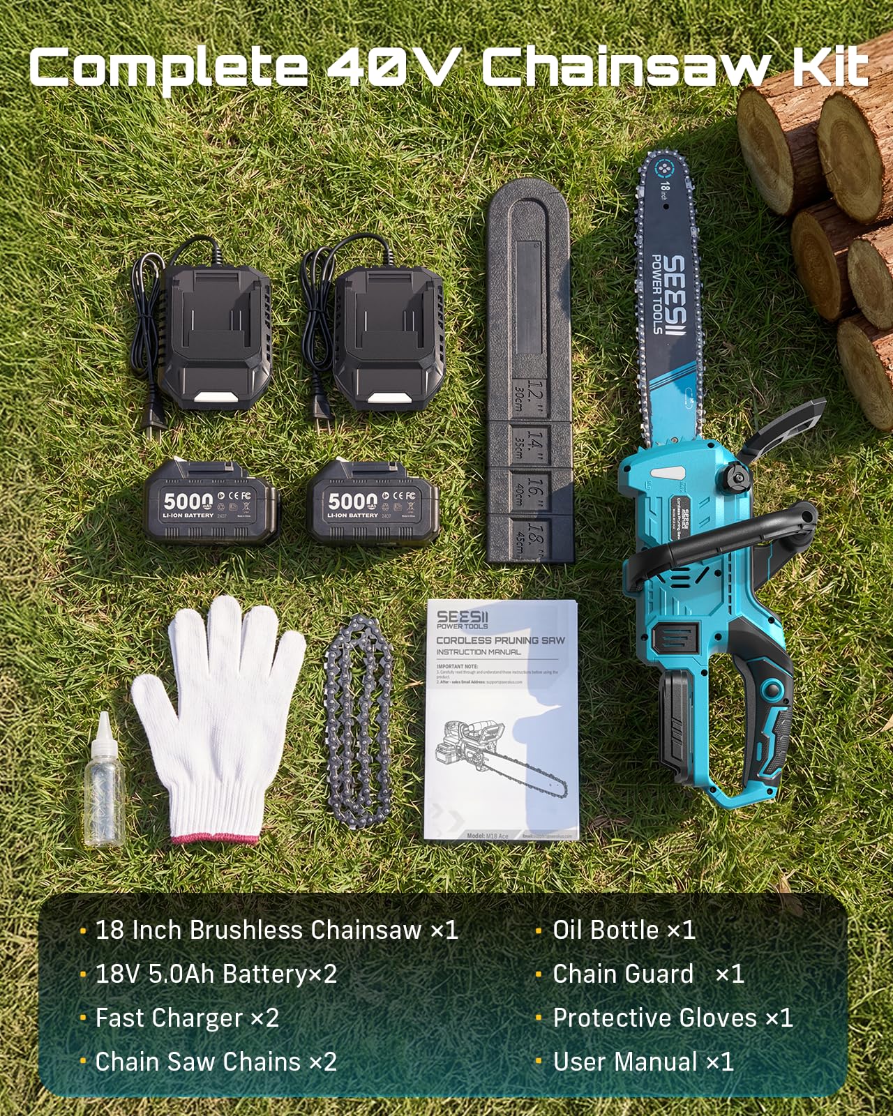 SeeSii M18 ACE Cordless-Chainsaw - View #4