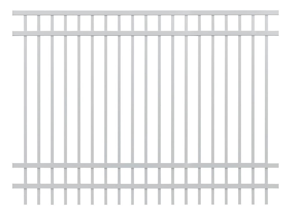 Gilpin 2950600-8W White Aluminum Decorative Fence Panel