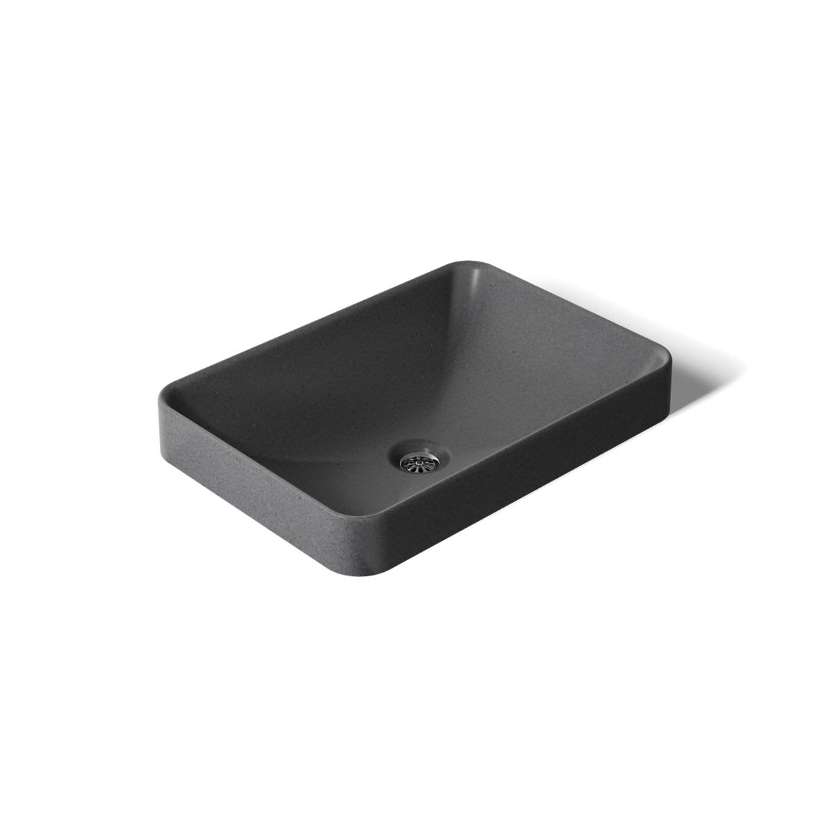 Wastelab Vox 23-Inch Rectangular Vessel Bathroom Sink No Overflow