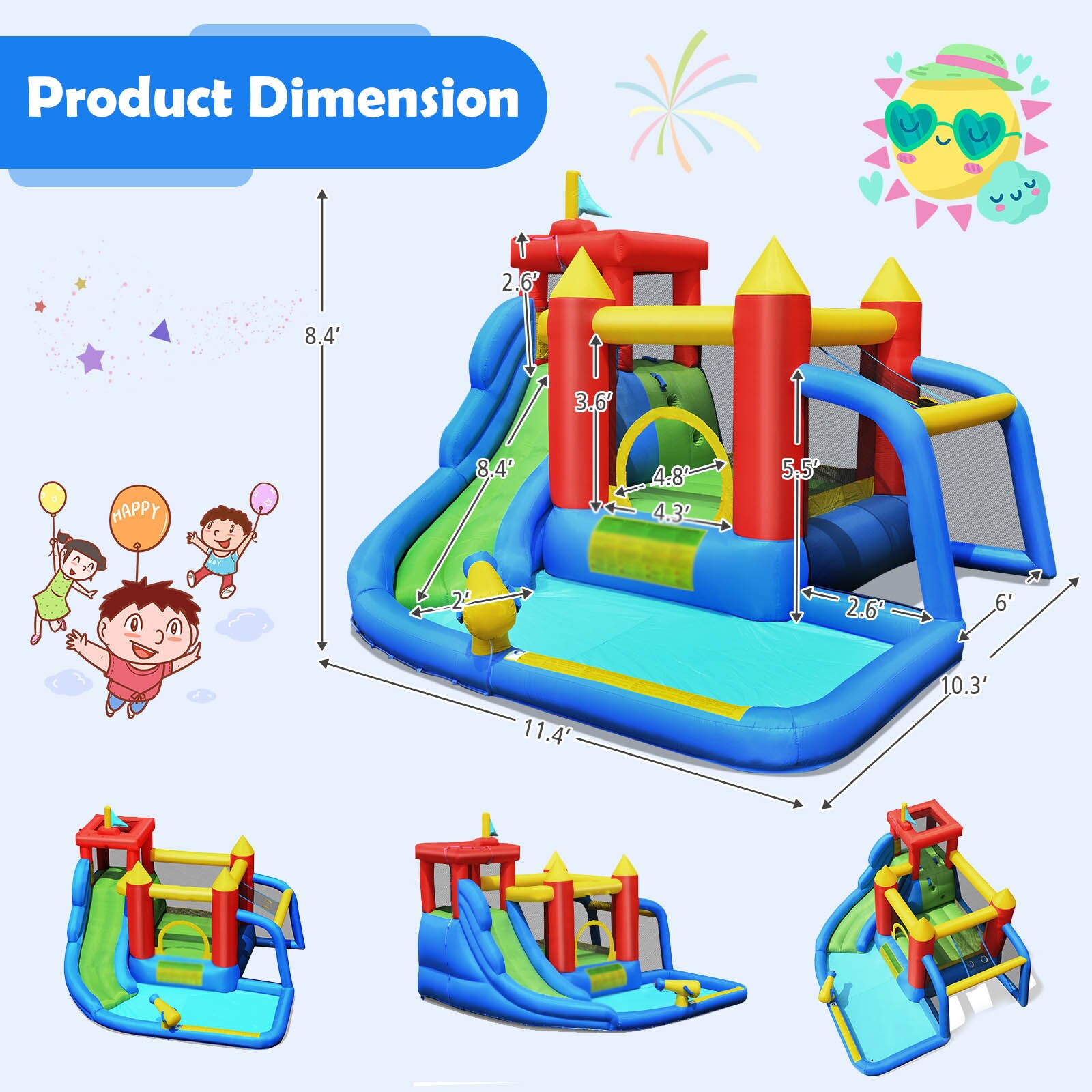 Slickblue D-CO-93607PO Bounce-Houses - View #7