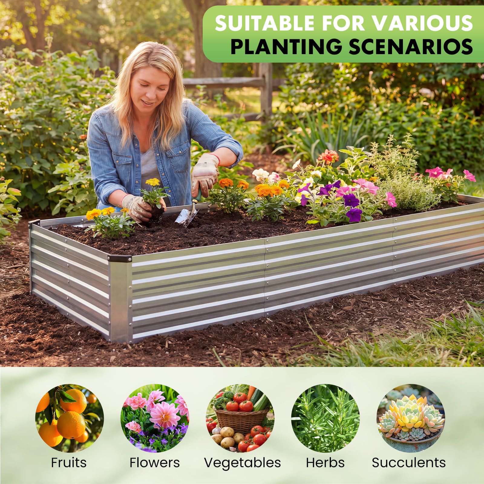 Sweetcrispy L-OG-ZZC2JRT-841SR Raised-Garden-Beds - View #4