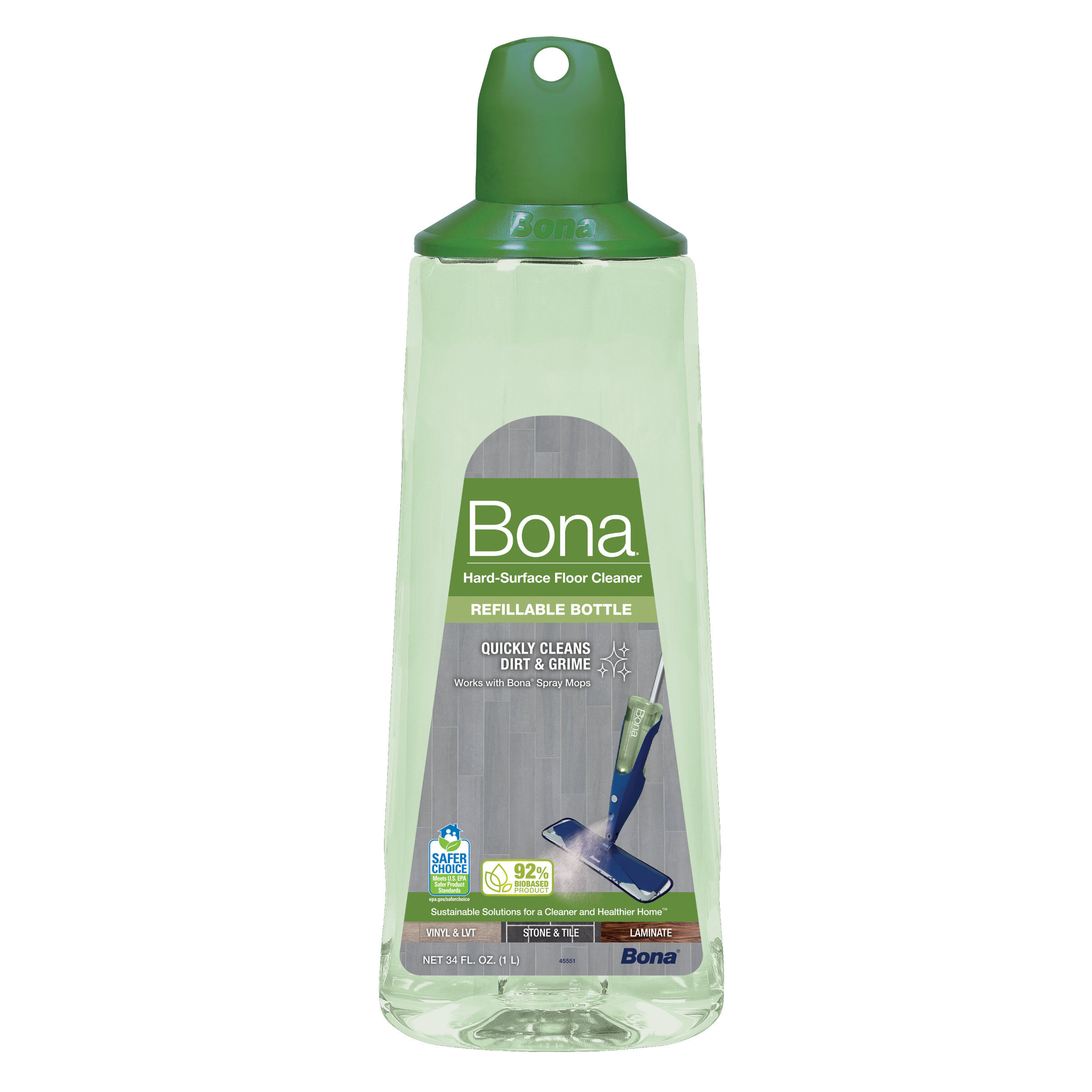 Bona Unscented Liquid Floor Cleaner 34-fl oz