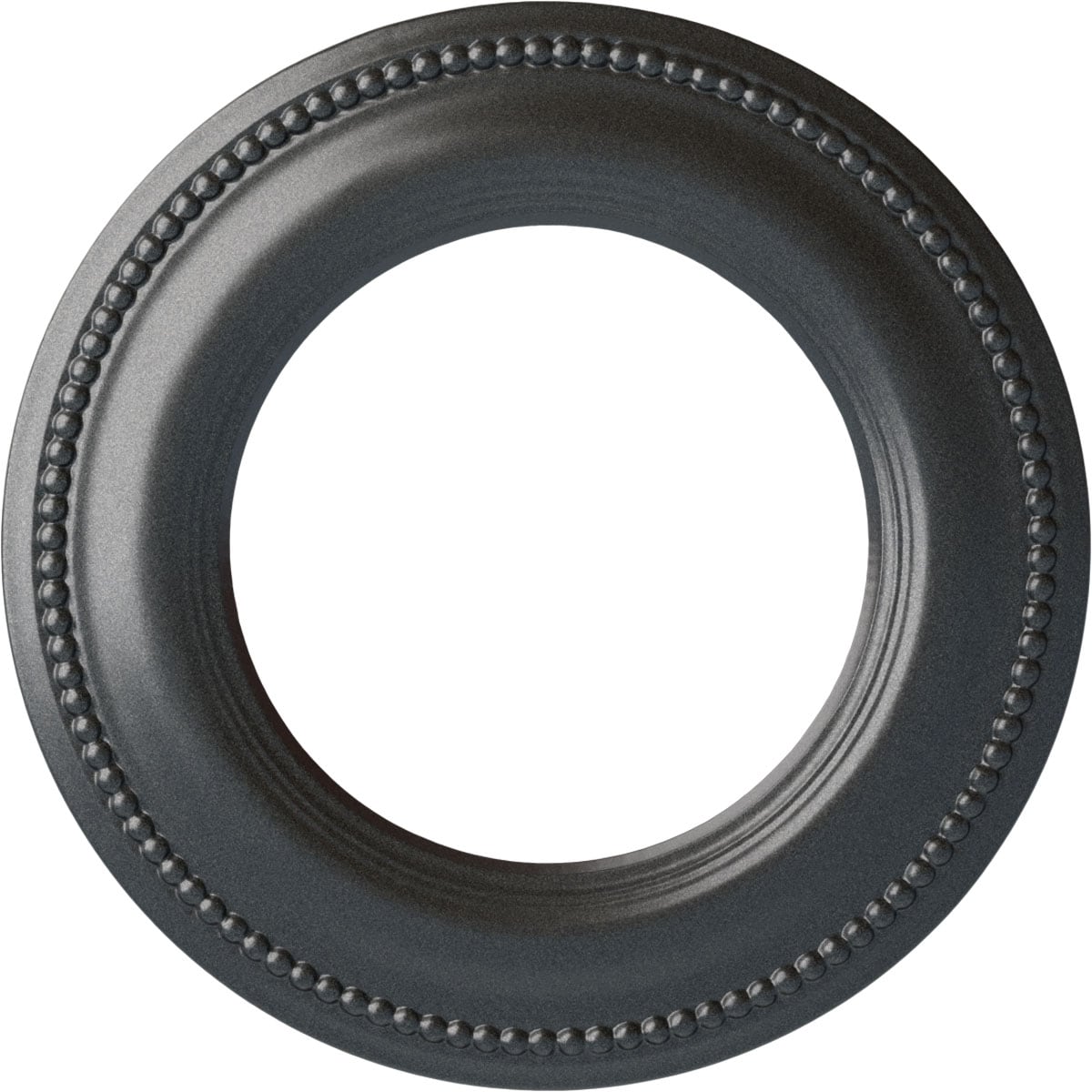 Ekena Millwork CM13BRPES Bradford Classic 13-in W x 13-in L Painted Pewter Polyurethane Whole Ceiling Medallion