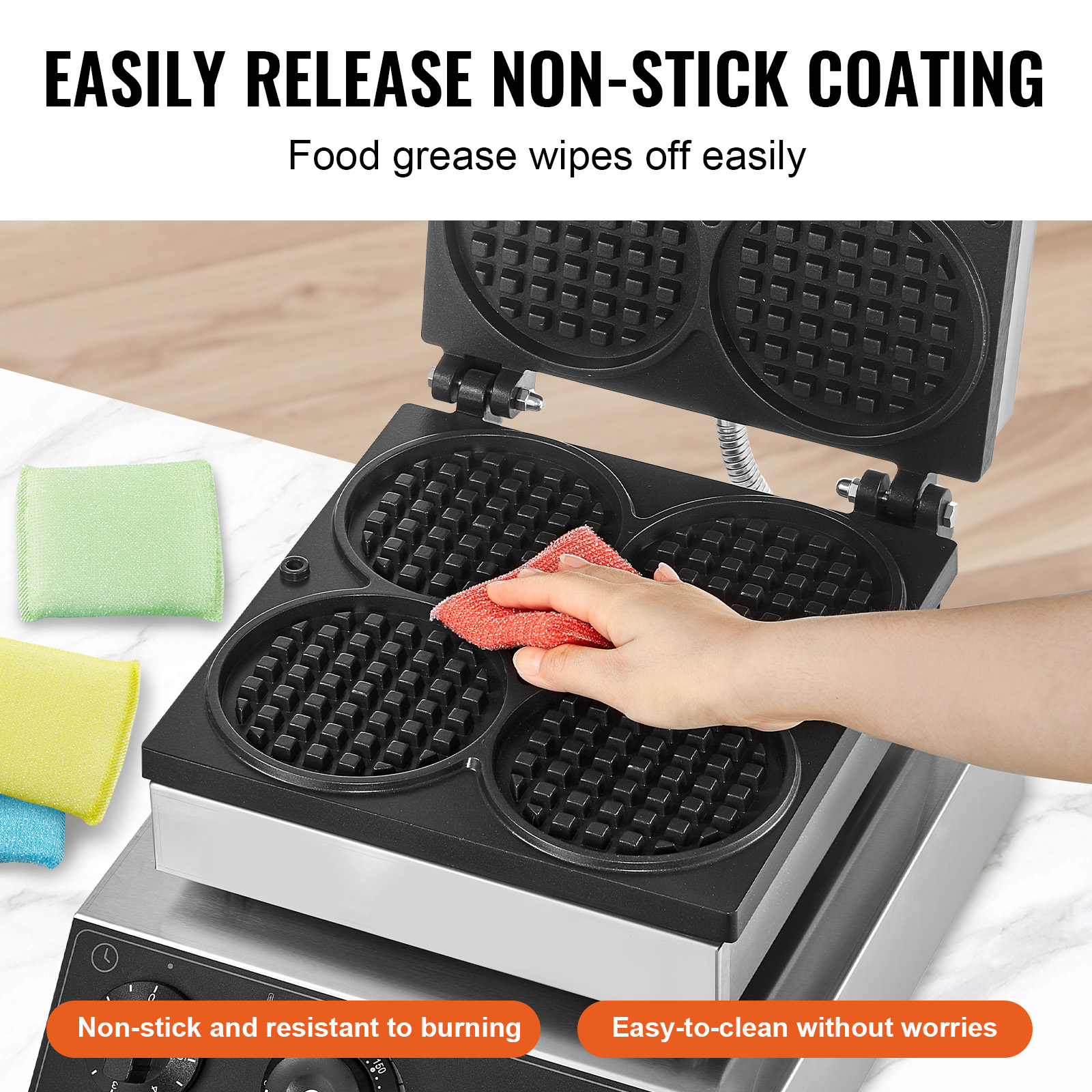VEVOR SCSYBLSHFBJD11292V1 Waffle-Makers - View #4
