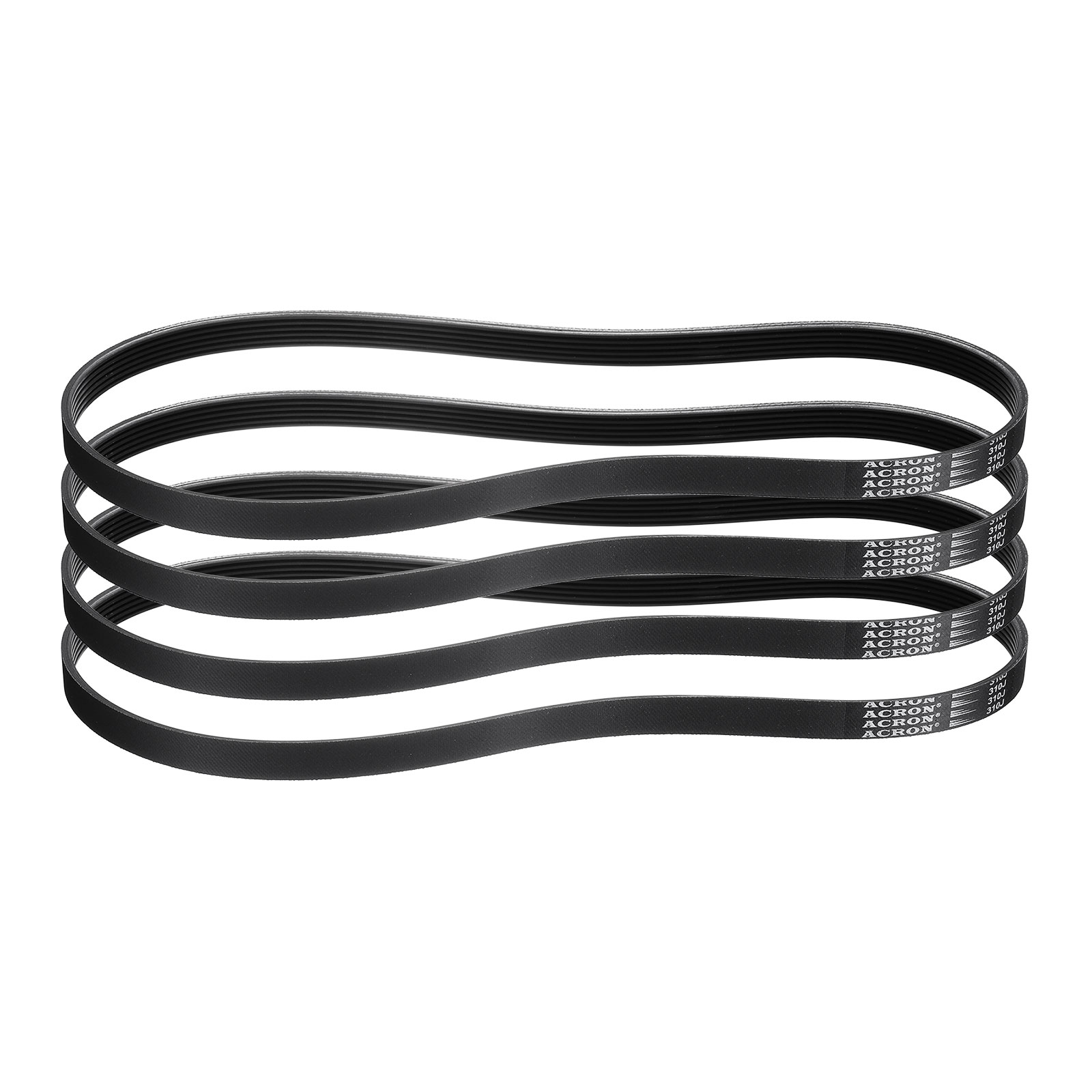 Unique Bargains 4pcs 310J6 PJ V-Ribbed Belt 6 Ribs 31inch x 0.55inch x 0.14inch EPDM Rubber Poly V Belt Multi Wedge Micro V Belt
