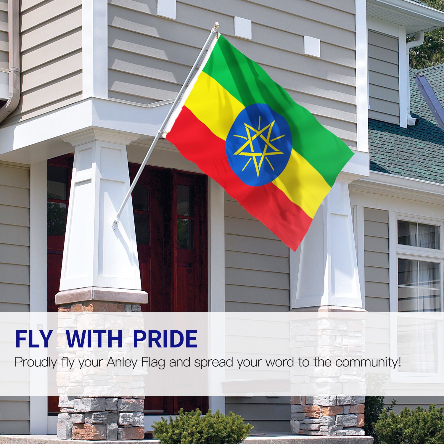 Anley A.FLAG.ETHIOPIANEW Decorative-Banner-Flags - View #2