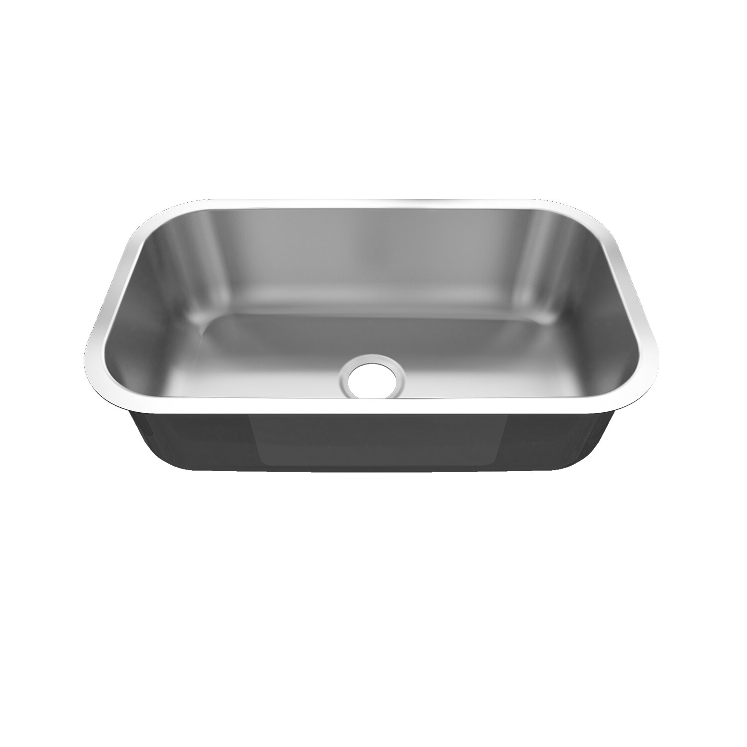Sinber MU3118SR Undermount 31-Inches x 18-Inches Stainless steel Single bowl 18 -Gauge Kitchen Sink with Drainboard