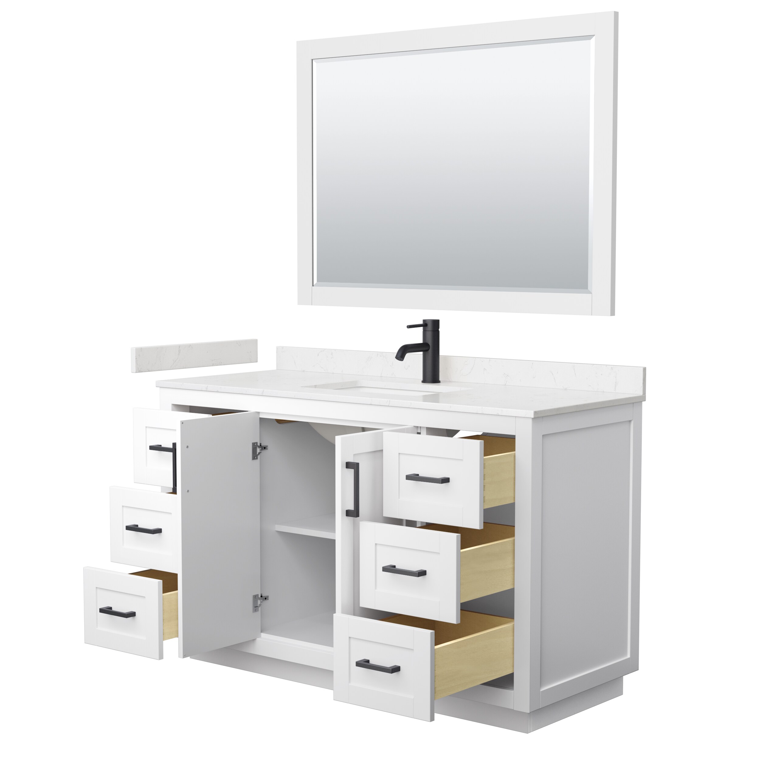 Wyndham Collection WCF292954SWBC2UNSM46 Bath-Vanity-Combo - View #3