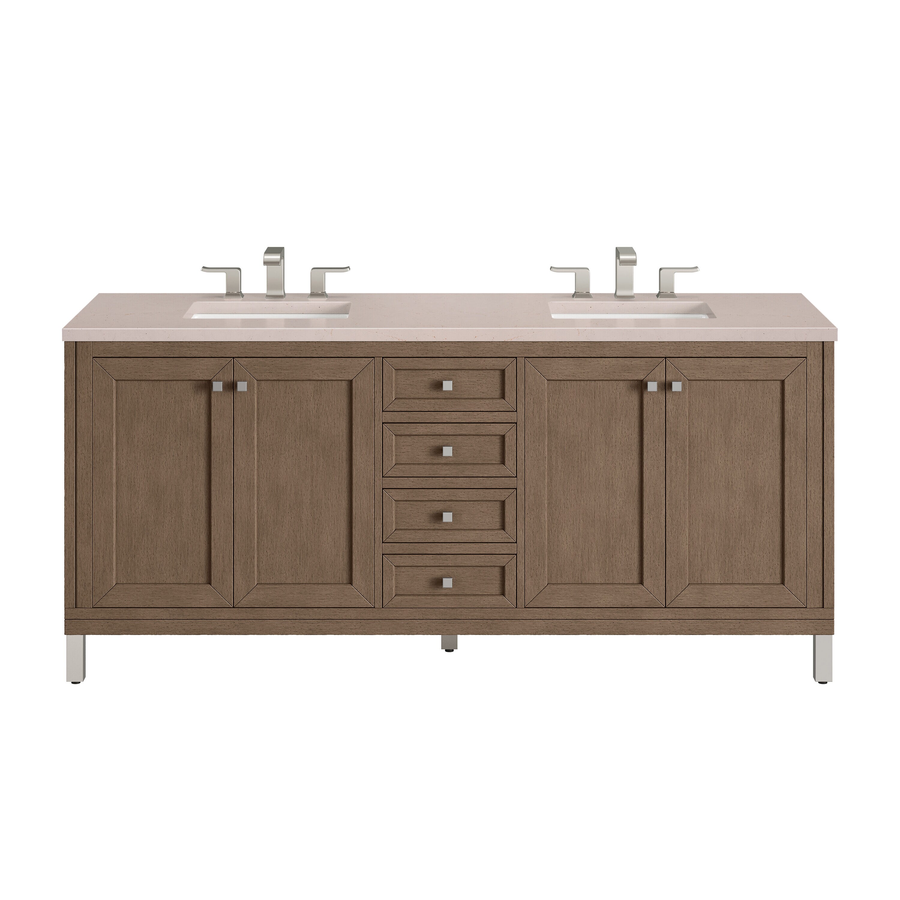 James Martin Vanities 305-V72-WWW-3EMR Bath-Vanity-Combo - View #2