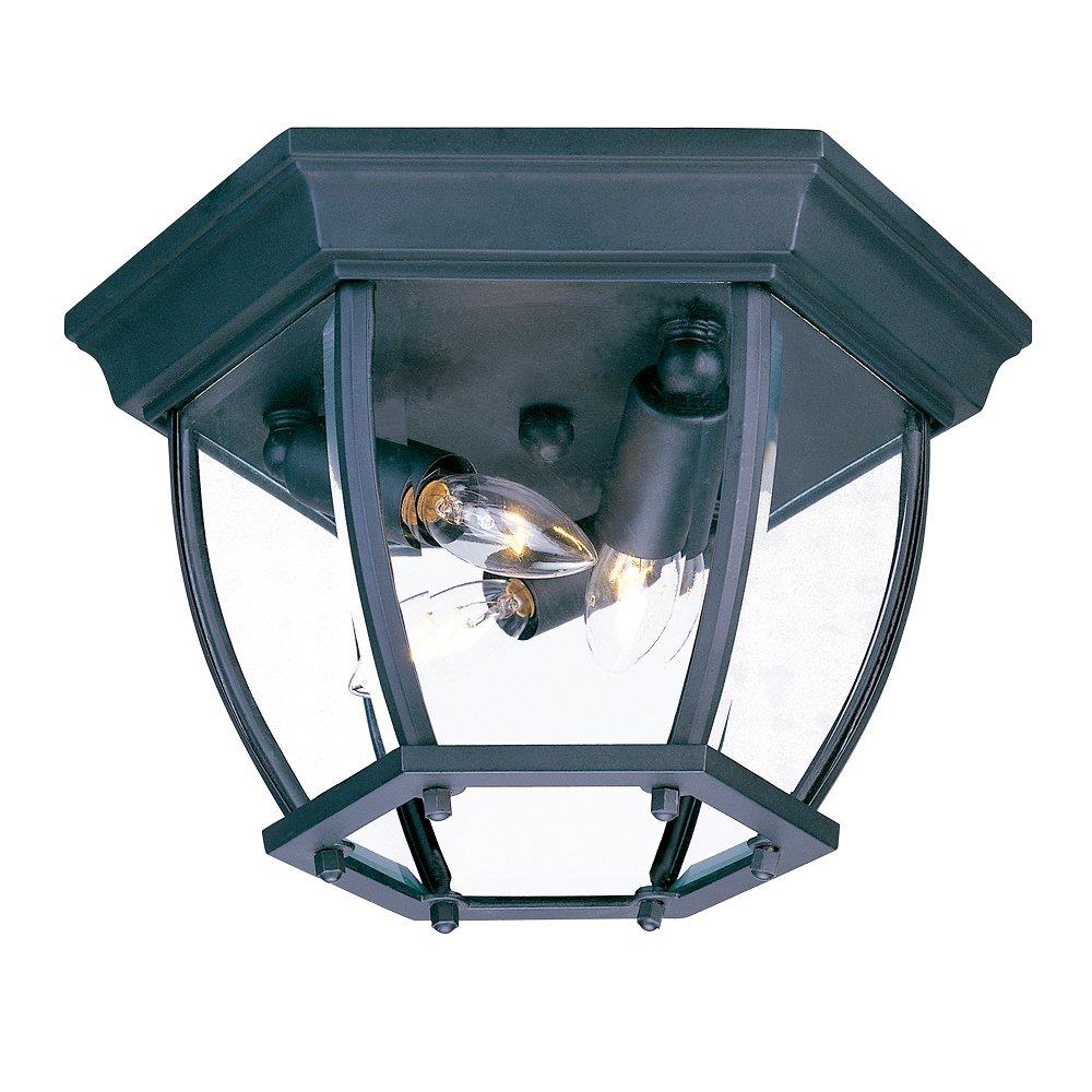 Acclaim Lighting 5602BK Flushmounts 1 -Light 10.75-in Matte Black Indoor/Outdoor