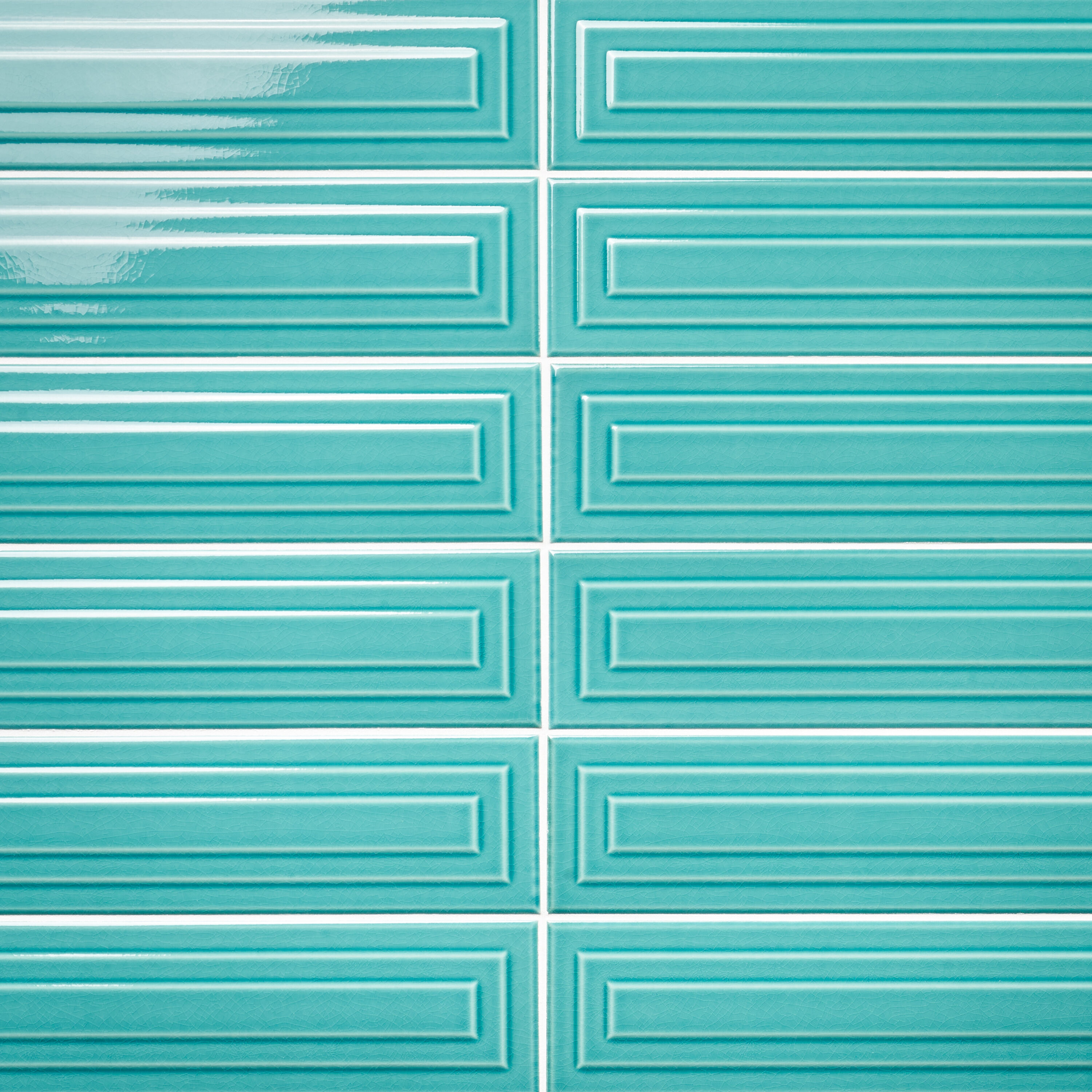 Artmore Tile EXT3RD108757 Refined Teal Green 4-in x 16-in Glazed Ceramic Subway Standard Wall Tile ( 7.08-sq ft Carton
