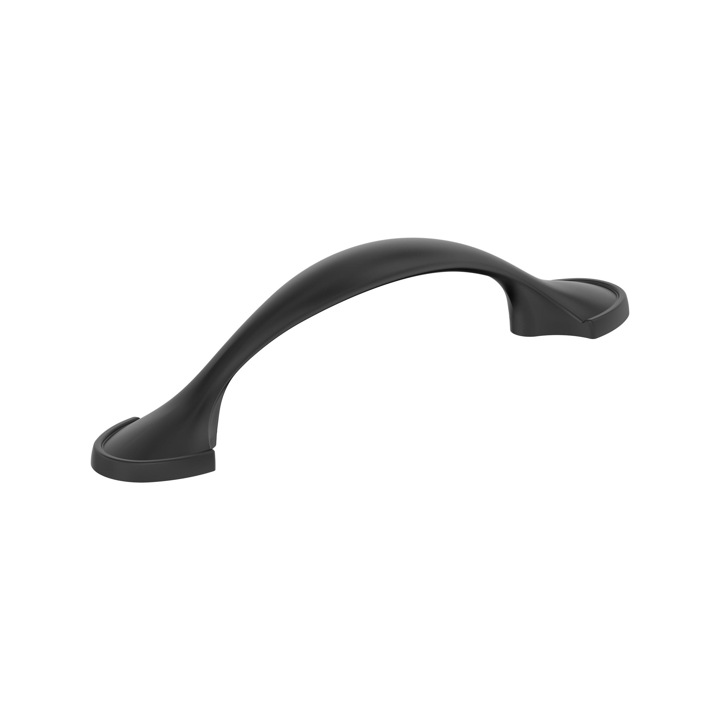 Amerock 10VMP173FB Fairfield 3-in , 76mm Center to Center Matte Black Arch Handle 10 -Pack