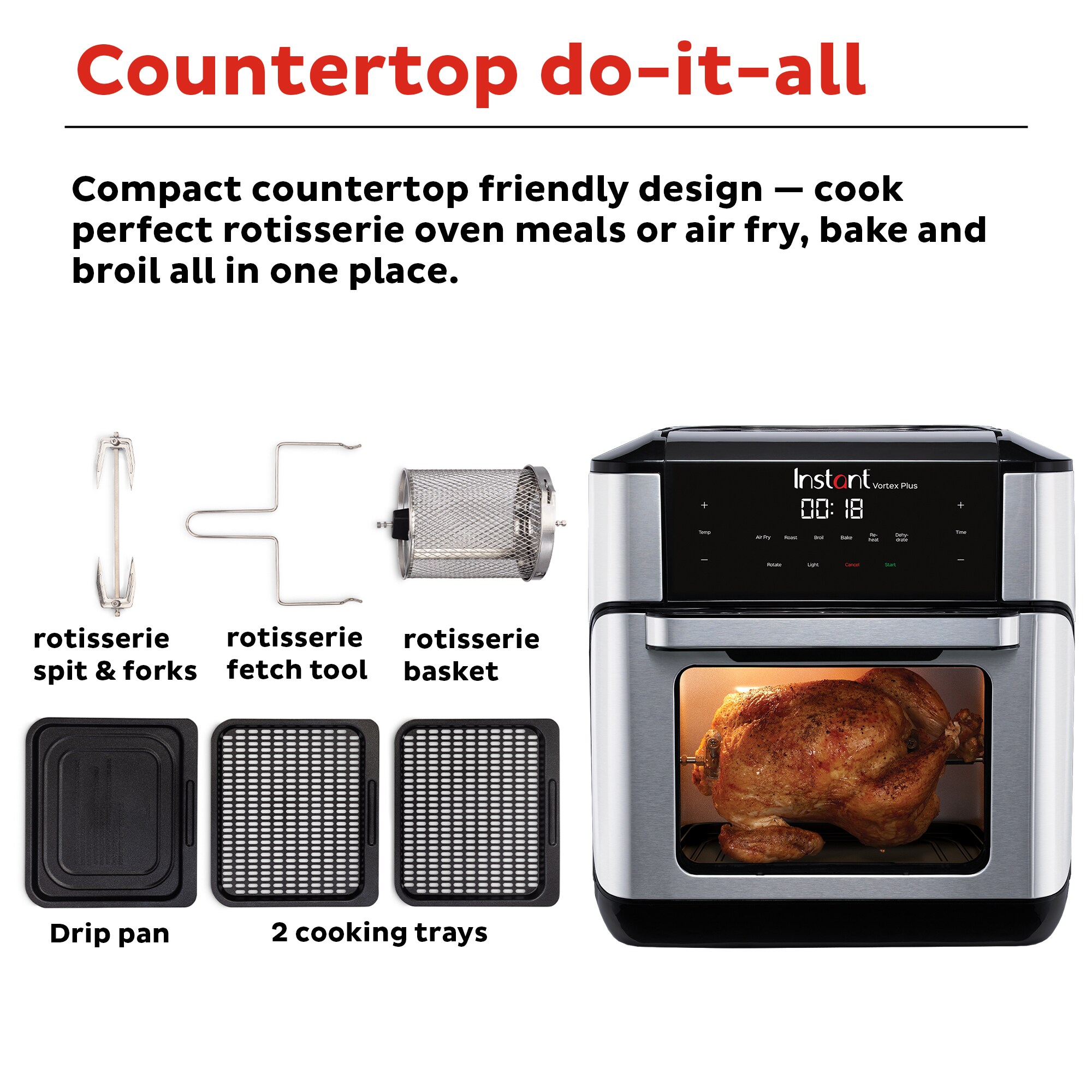Instant Vortex Pro 10-Quart Air Fryer Oven 9 in 1