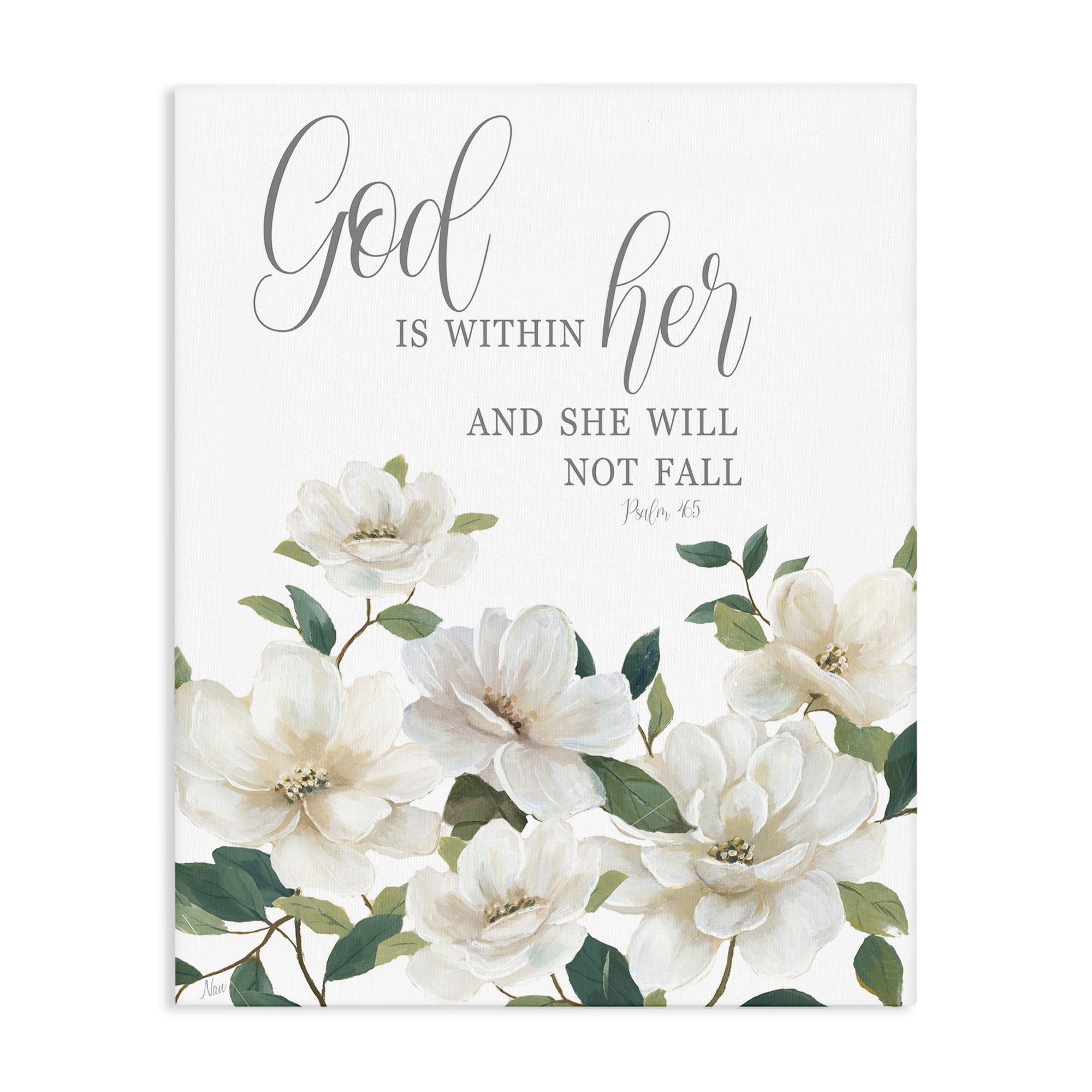 Stupell Industries - God Is Within Her Canvas Art 30 x 40