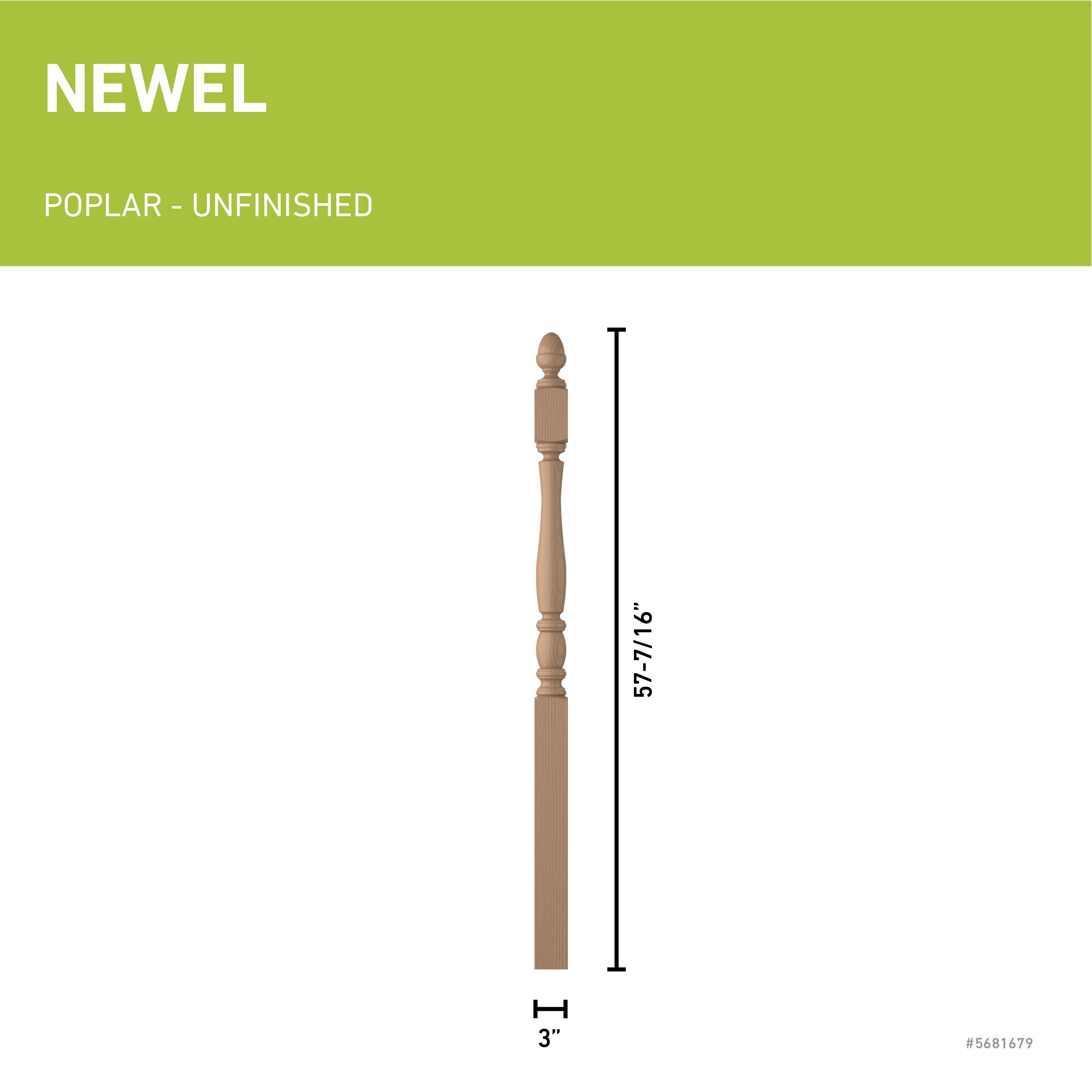 L.J. Smith Stair Systems LJP-3242-P Interior-Stairpart-Newel-Posts - View #3