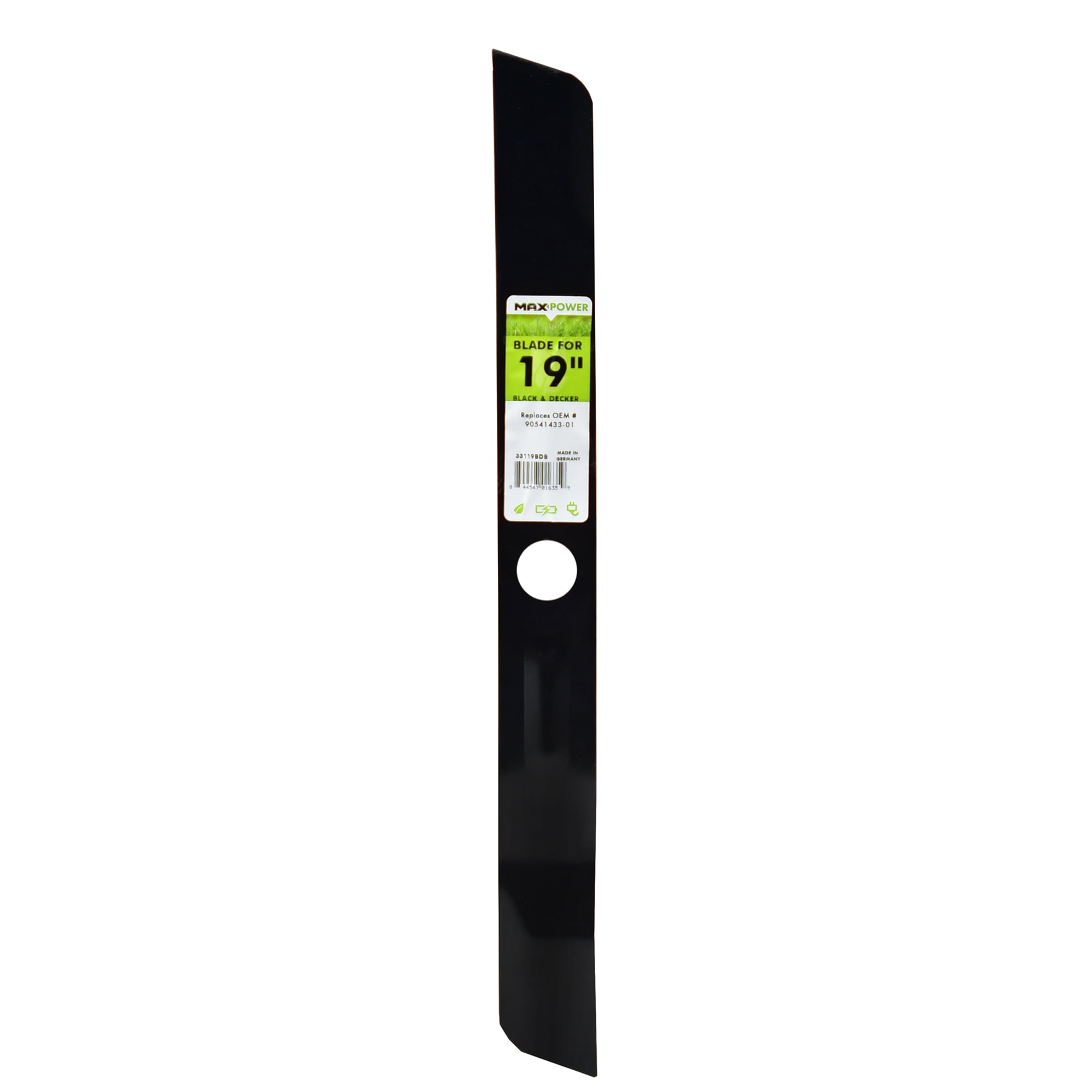 MaxPower 33119BDB 19-in Deck Mulching Mower Blade for Electric walk-behind mowers