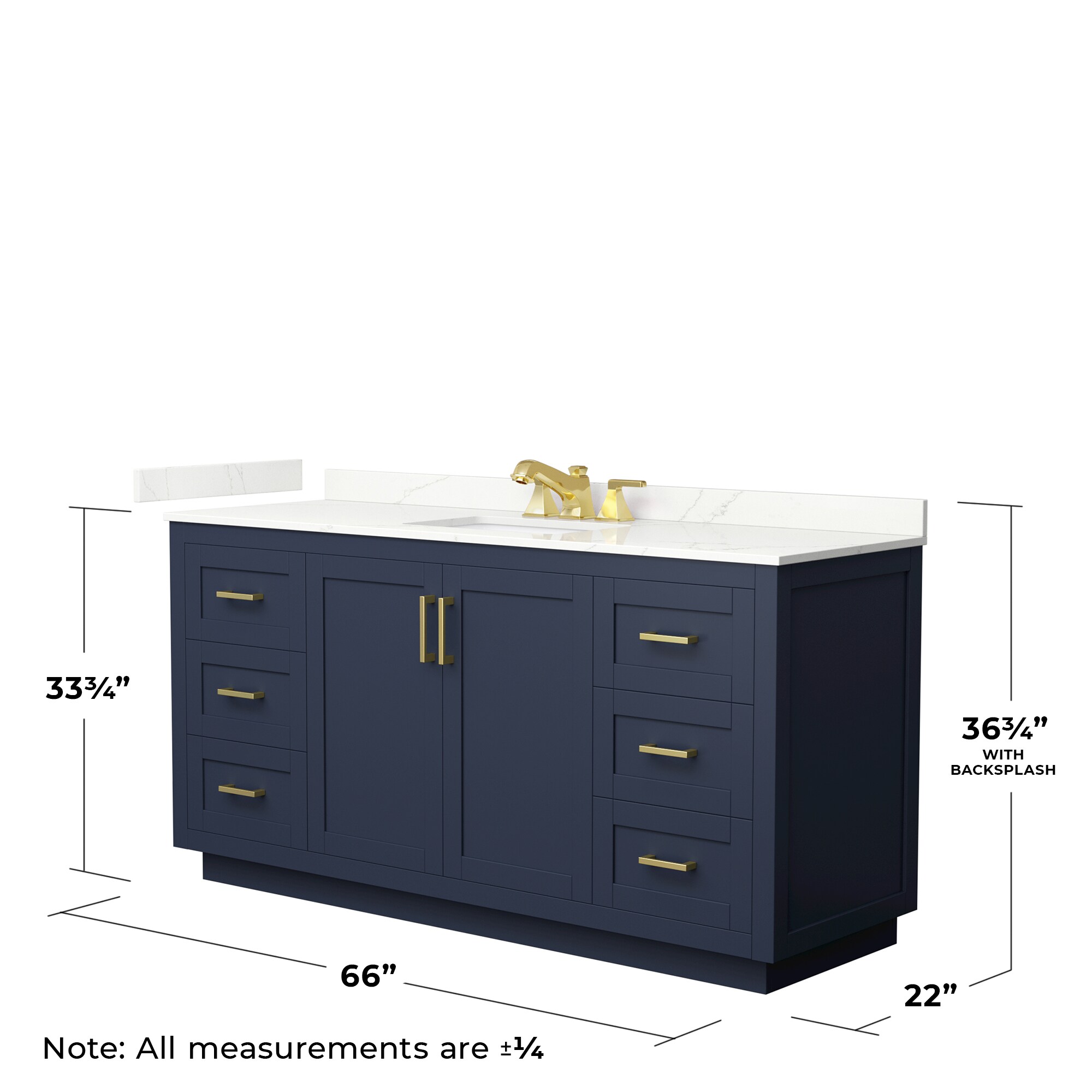 Wyndham Collection WCF292966SBLGTUS3MXX Bath-Vanity-Combo - View #5