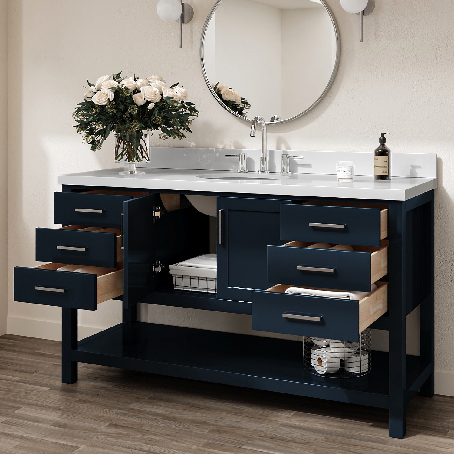 ARIEL S061SWQOVOMNB Bath-Vanity-Combo - View #2