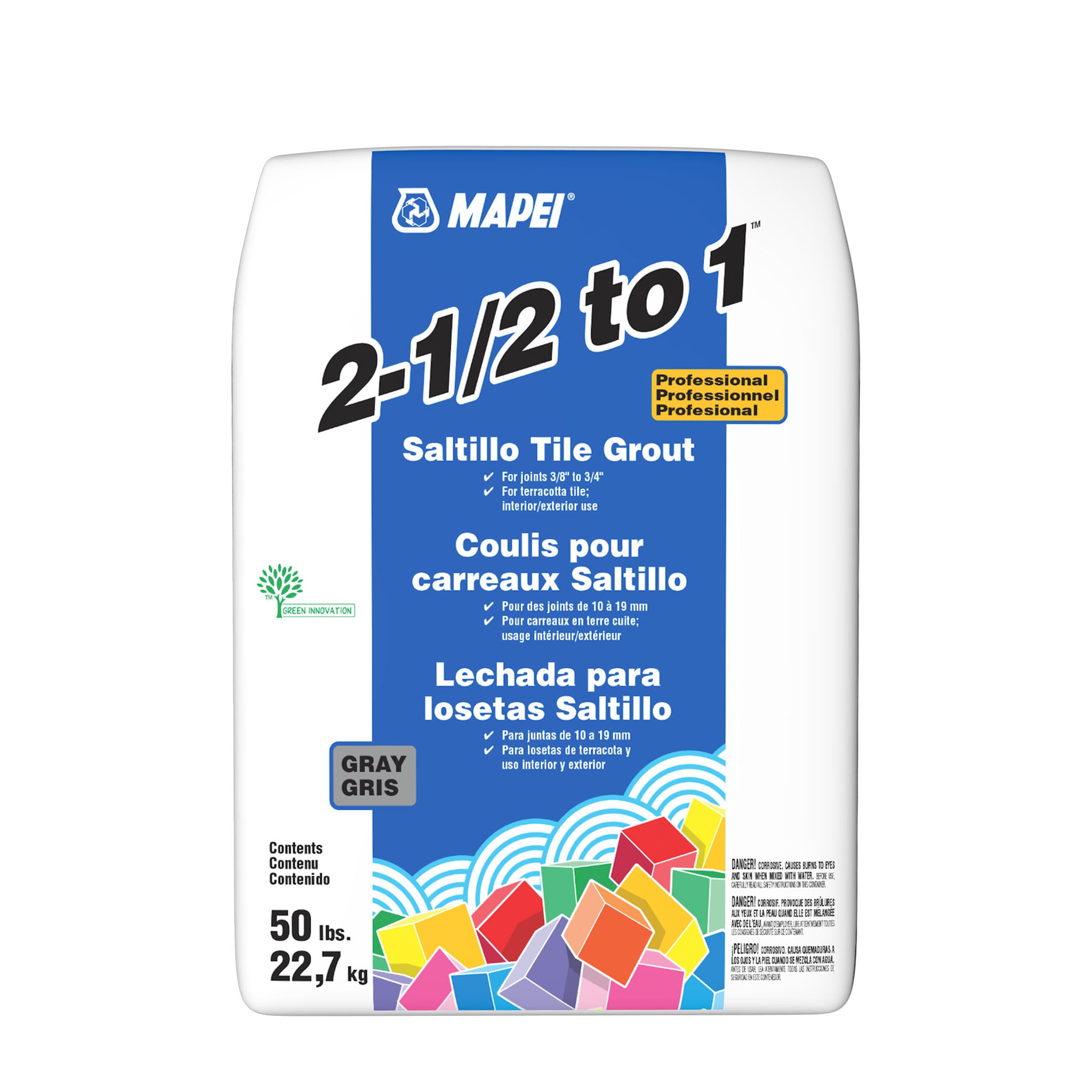 MAPEI Saltillo 50-lb Gray Sanded Grout
