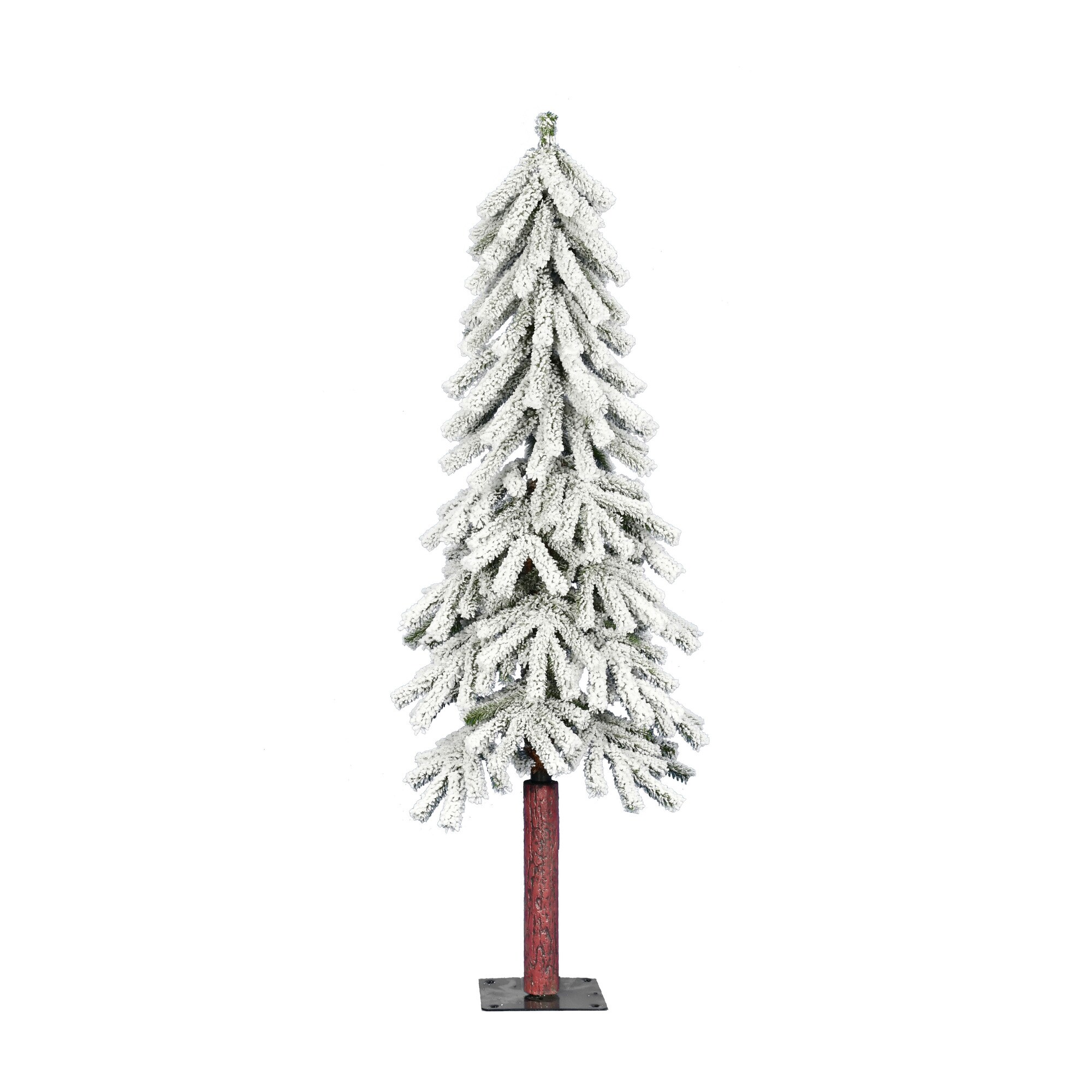 Vickerman A807440 4-ft Alpine Flocked White Artificial Christmas Tree