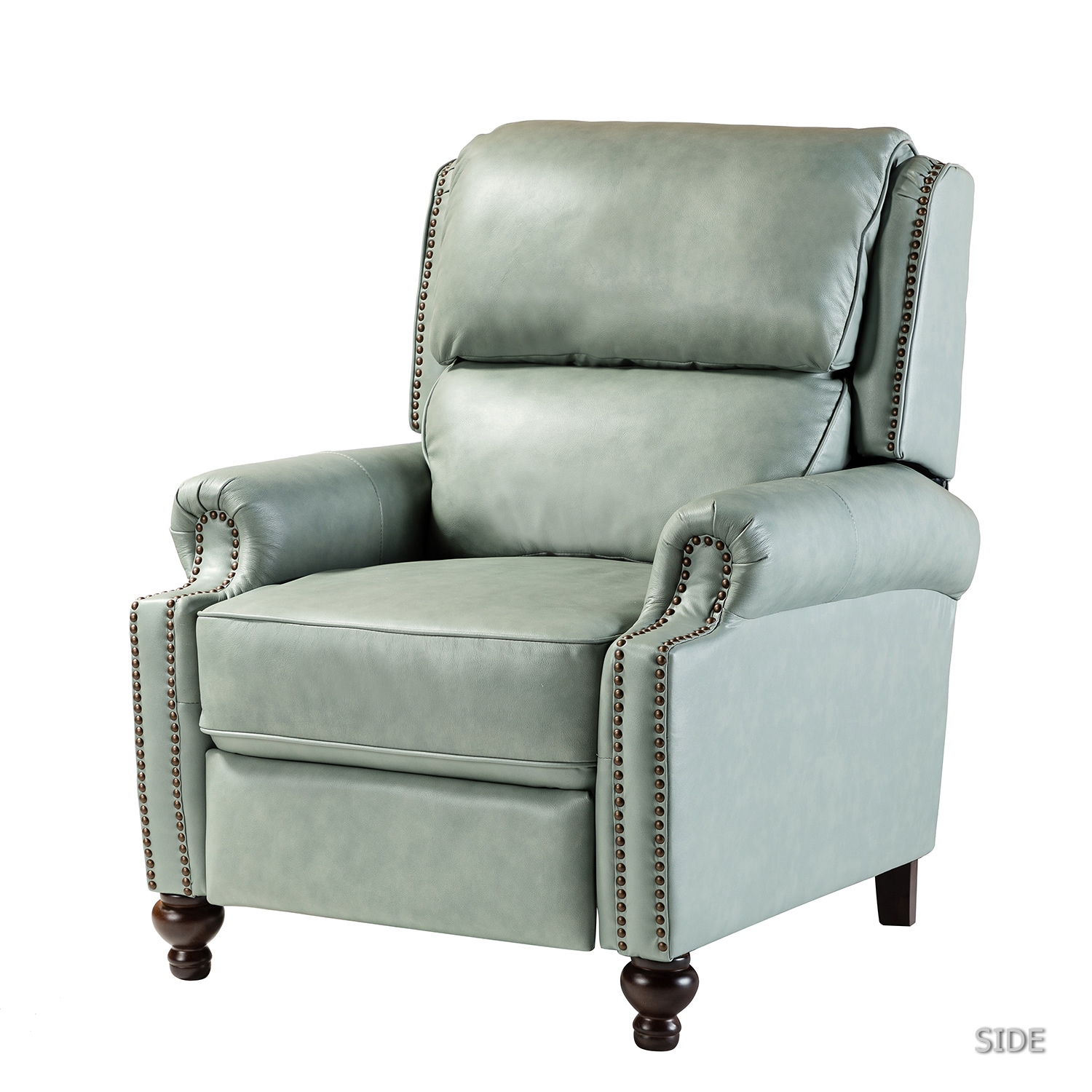 14 Karat Home RCLB0171-SAGE SAGE Leather Upholstered Recliner