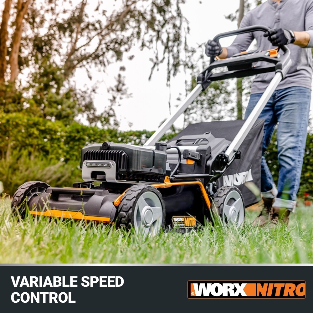 WORX NITRO POWER SHARE 80 volt 21 in Cordless Self propelled 5 Ah