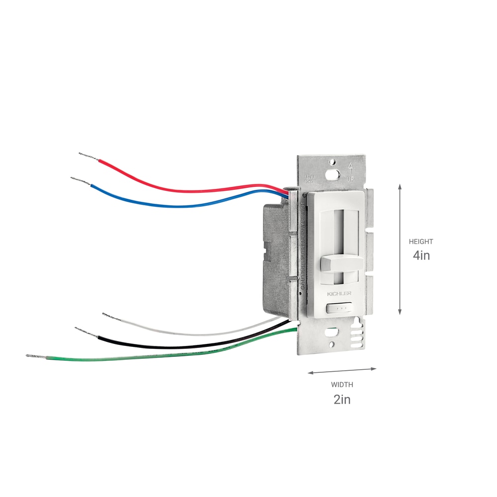 White Aluminum 24V 60W LED Driver and Dimmer Switch