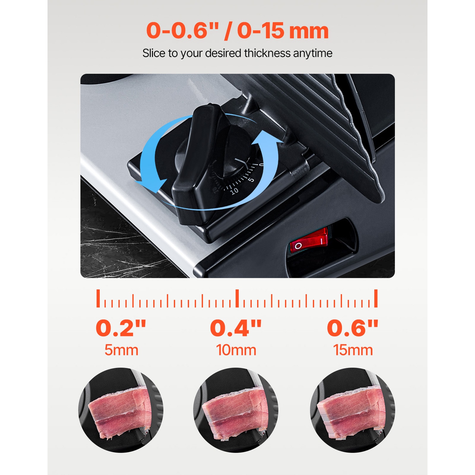 VEVOR SCDRQPJ180WS07476V1 Food-Slicers - View #3