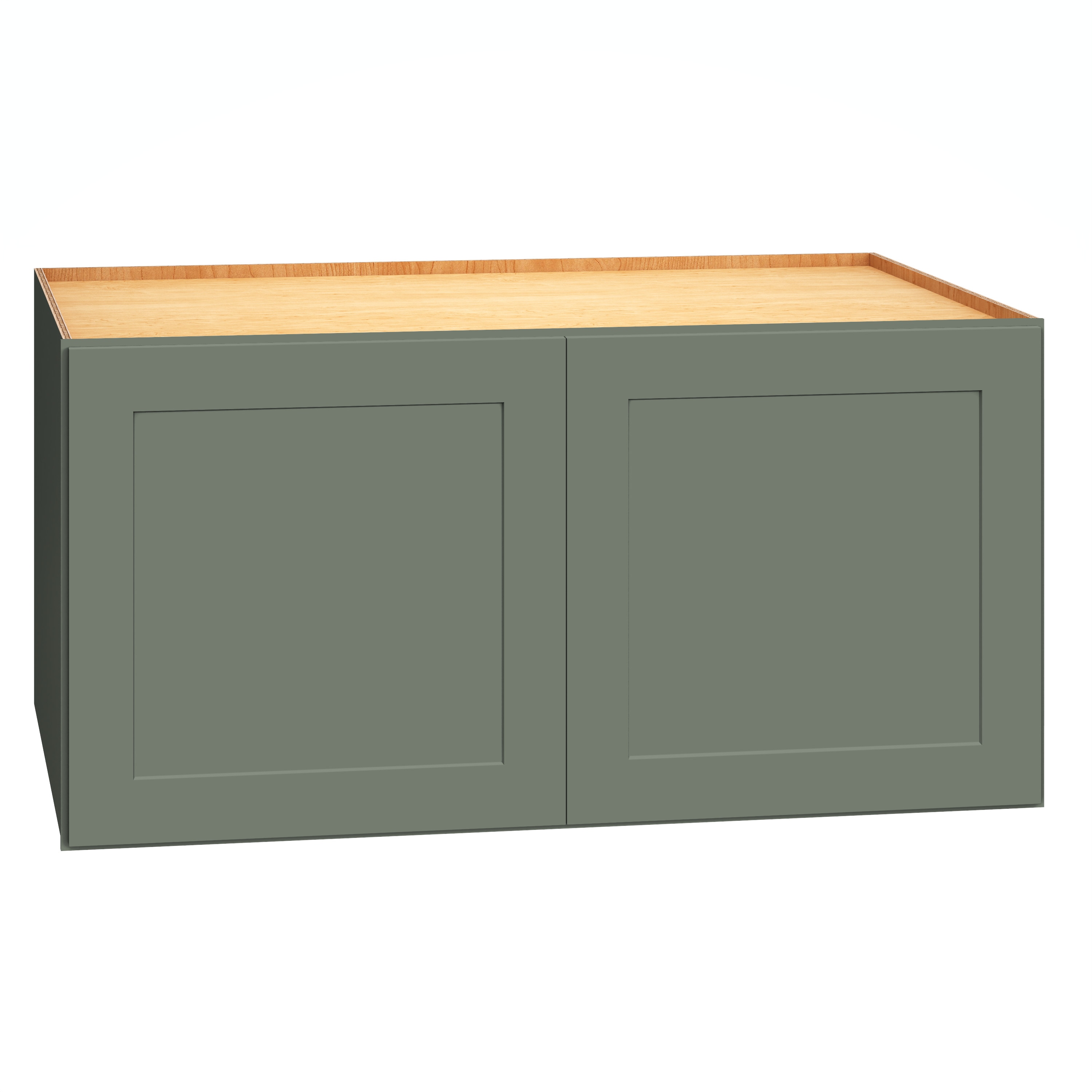 Diamond Express 61H-W361824 Jamestown 36-in W x 18-in H x 24-in D Retreat Green Wall Fully assembled Plywood Cabinet Recessed Panel Shaker