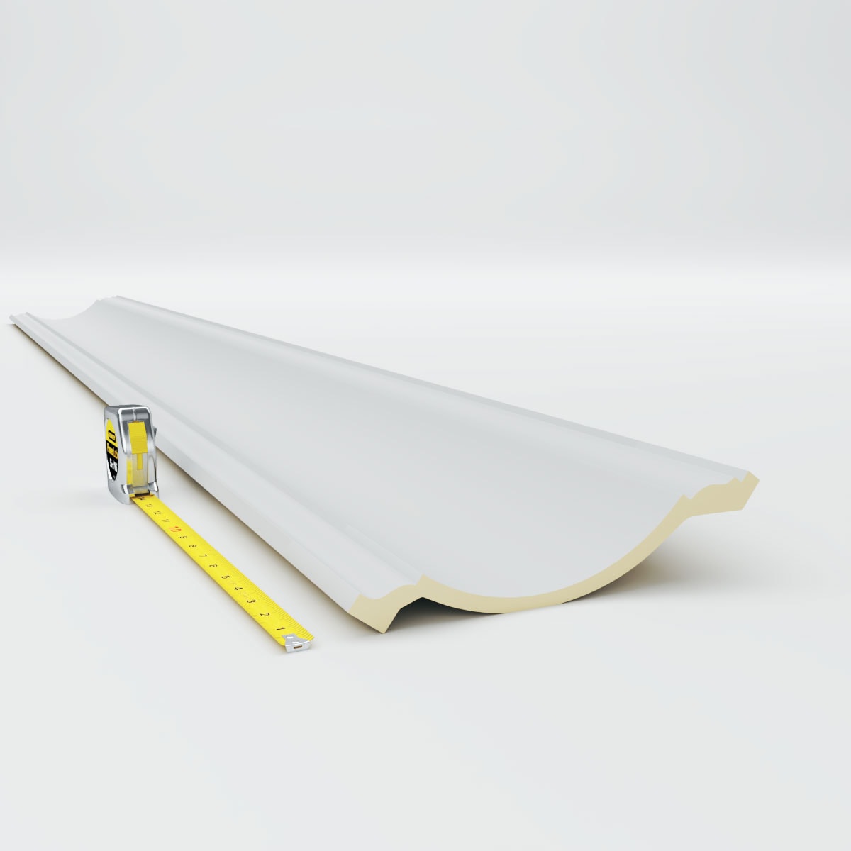 Eris 8-inch Primed Urethane Crown Moulding