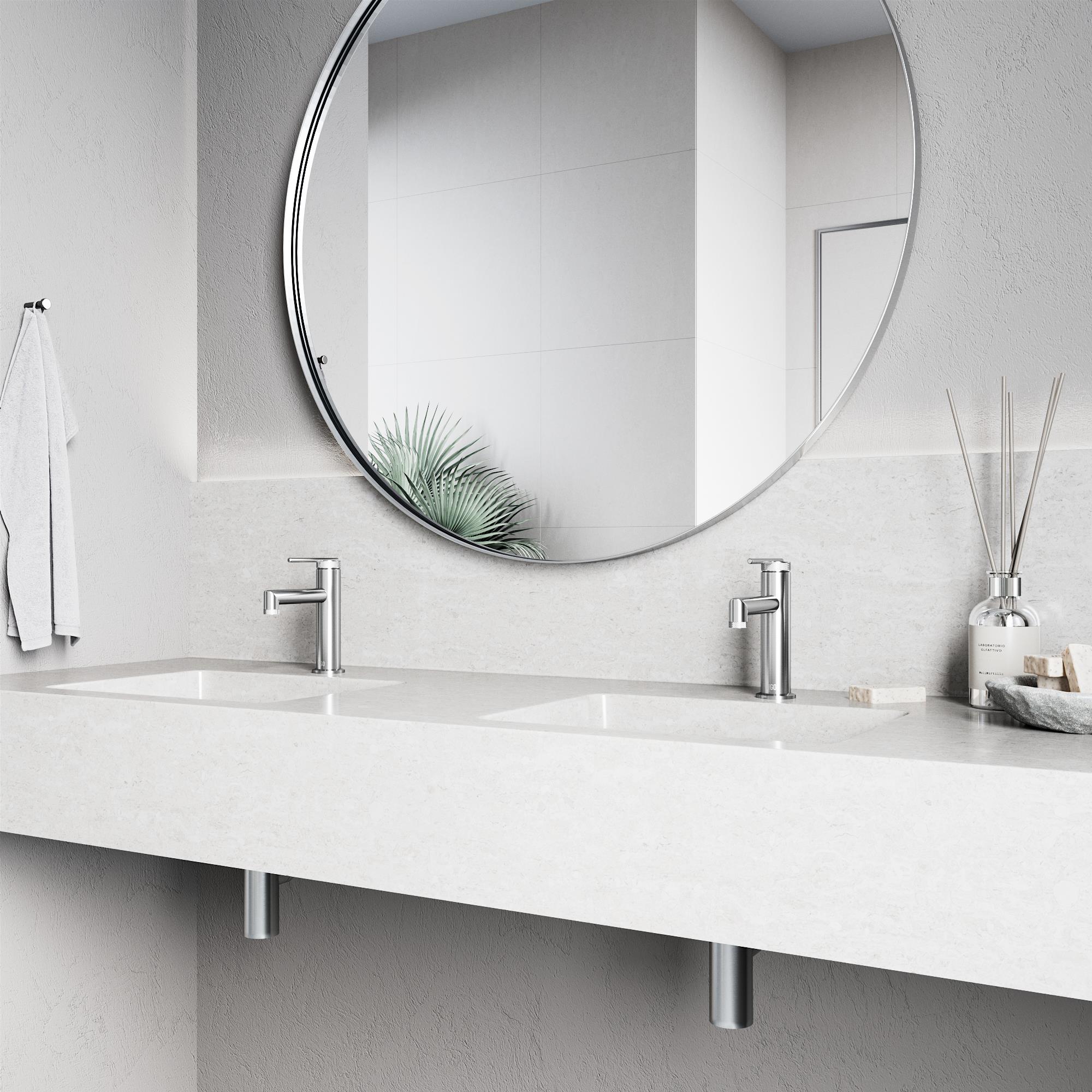 Sterling Brushed Nickel Single Handle Bathroom Faucet