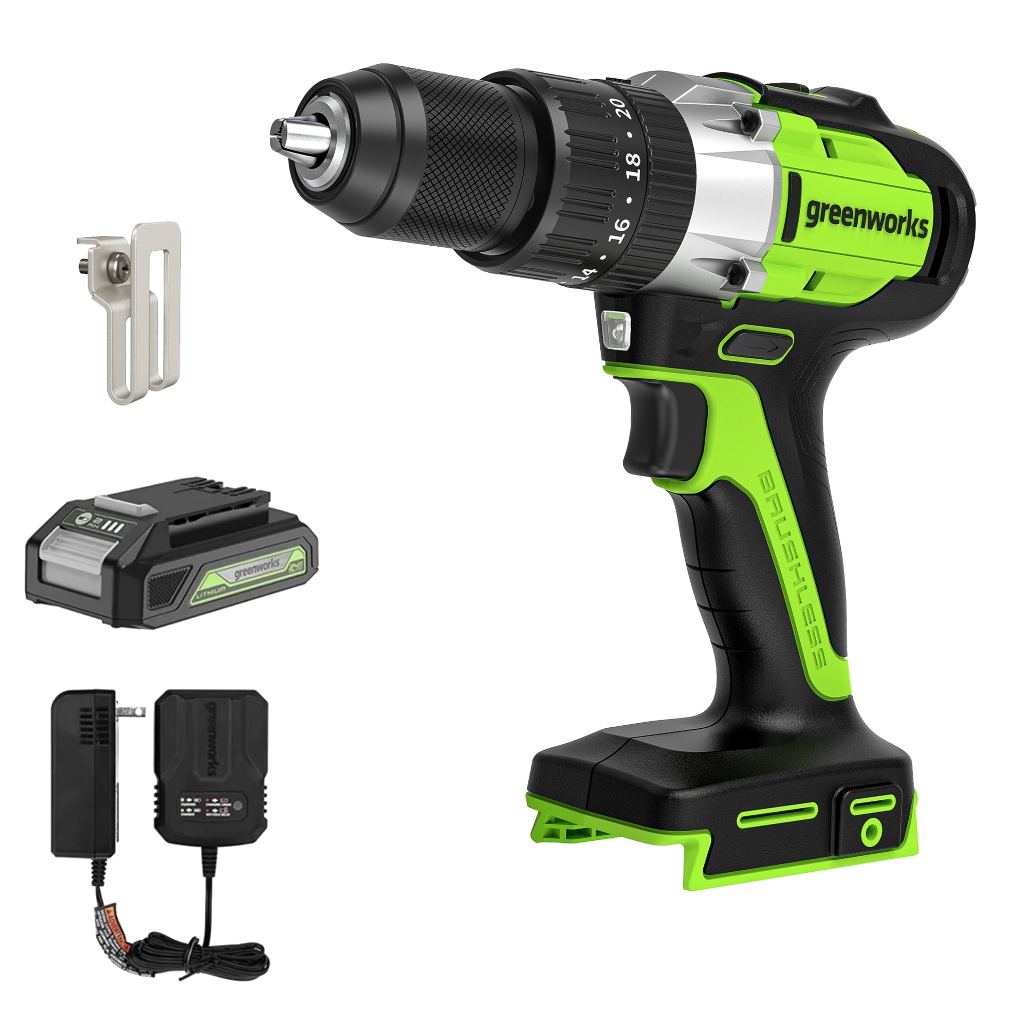 Greenworks 24-volt 1/4-in Brushless Cordless Impact Driver (1-Battery Included, Charger Included) 3807002 Sansujyuku sansujyuku.com