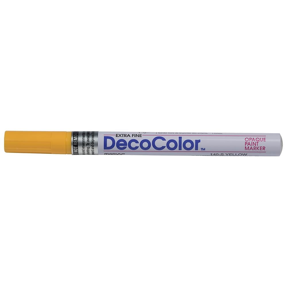 JAM Paper Broad Point Opaque Paint Markers, Yellow, 2/Pack in the