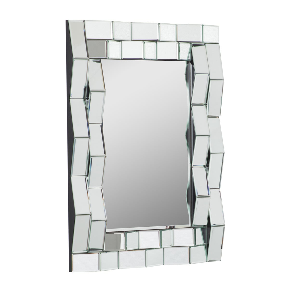 Decor Wonderland SSD092 23.6-Inches x 31.5-Inches Framed Rectangle Bathroom Vanity Mirror ( Silver )