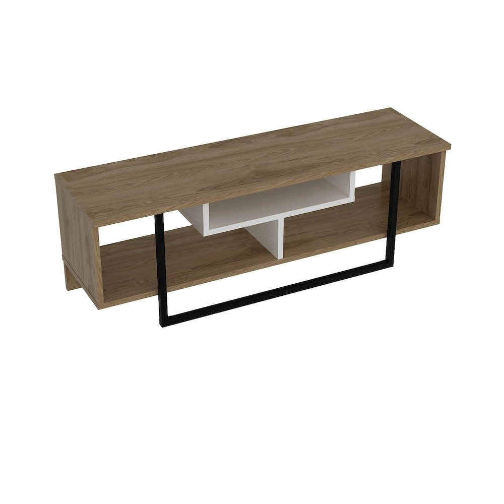 Decorotika ASL47TSM02 Asal 47  Tv Stand Oud Oak and White