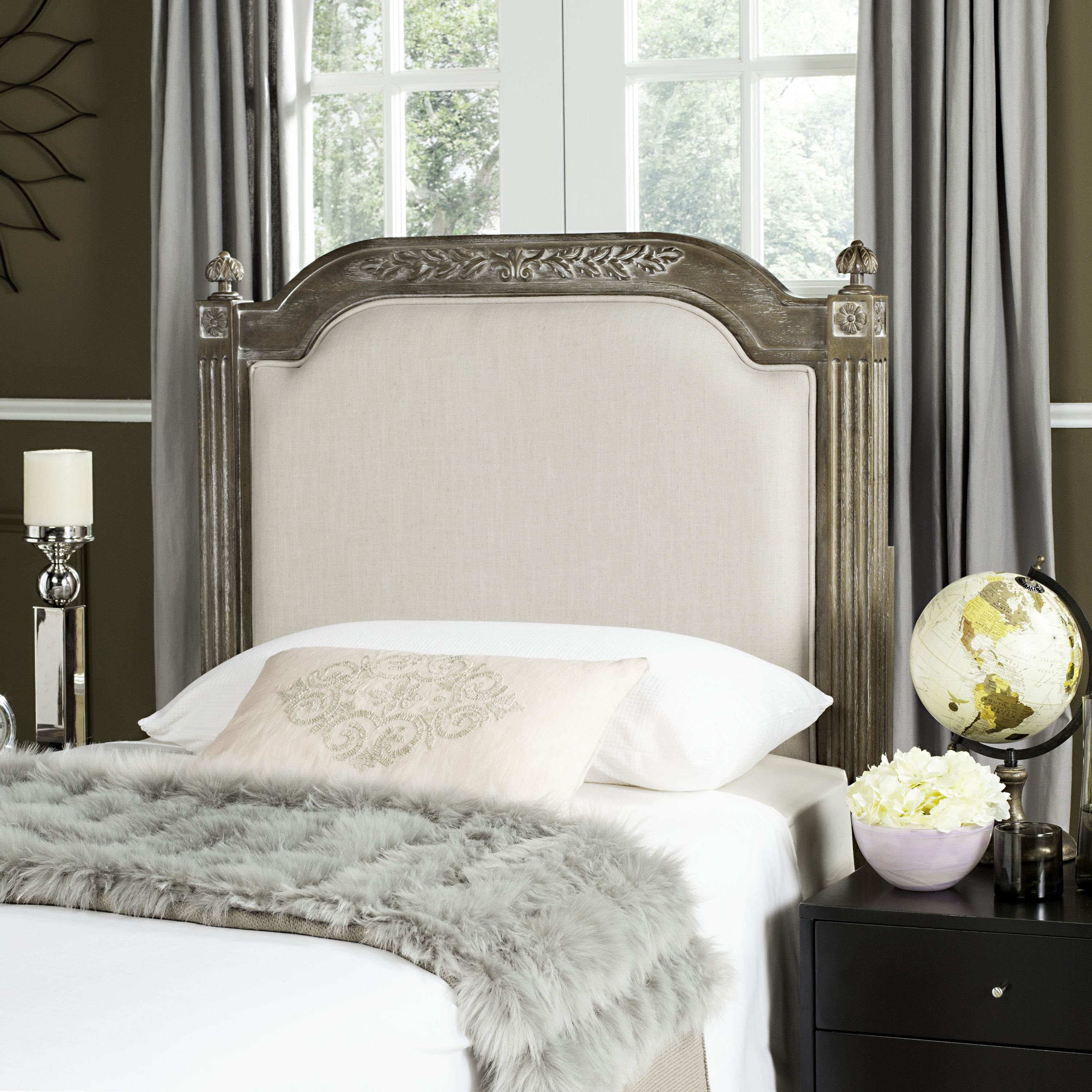 Safavieh FOX6242A-T Upholstered-Headboards - View #2