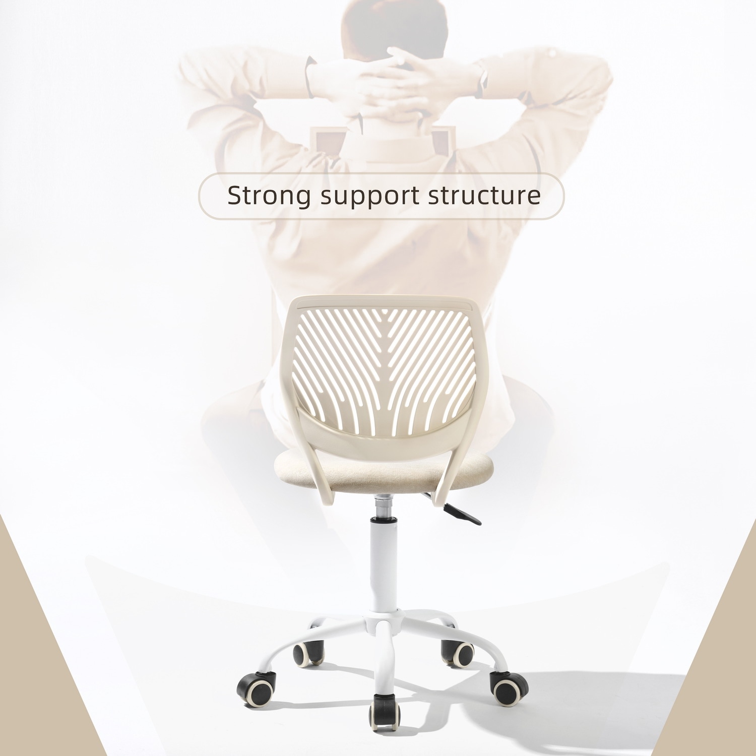 Homy Casa CARNATION CREAM VNEW Office-Chairs - View #8