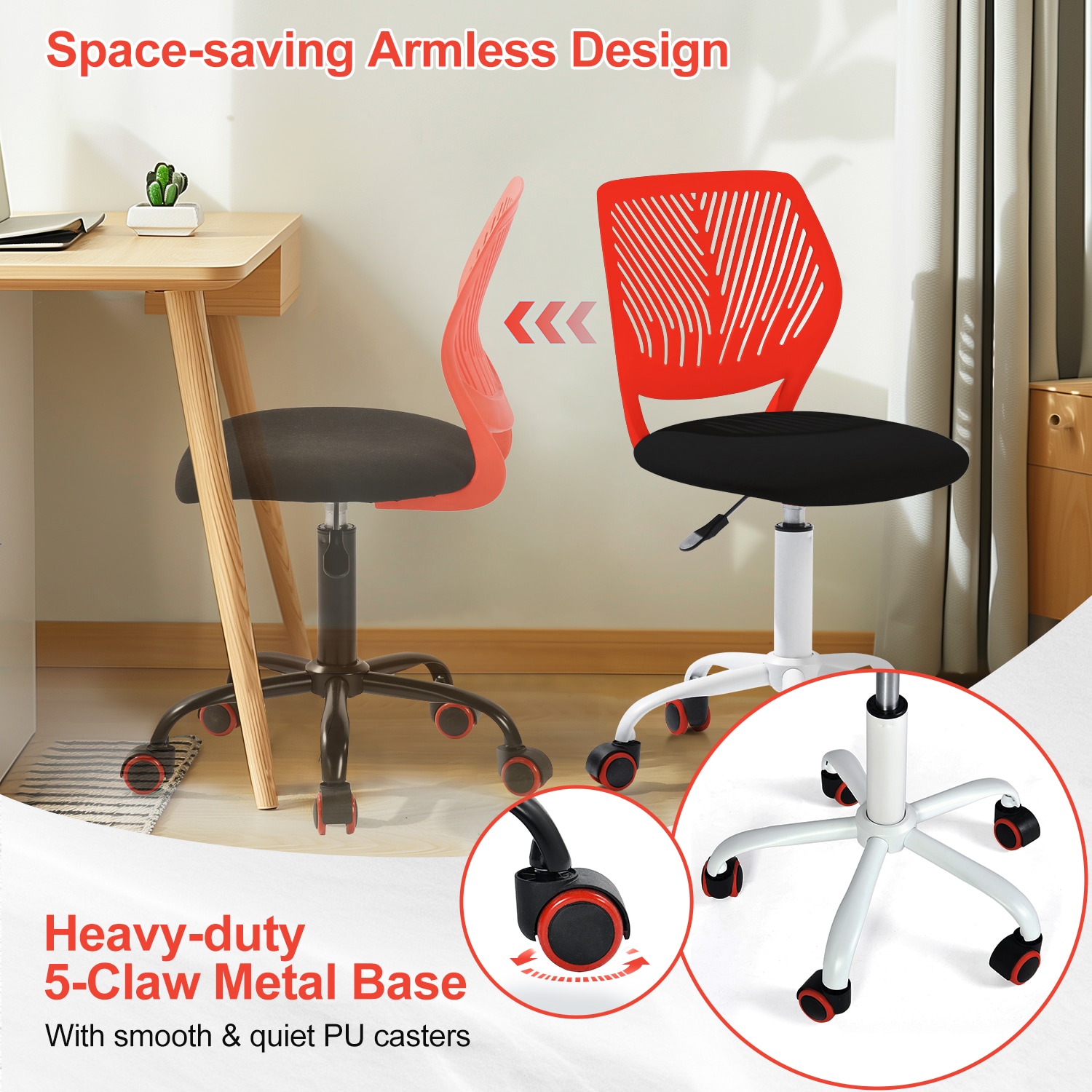 Homy Casa CARNATION CORDUROY Office-Chairs - View #6