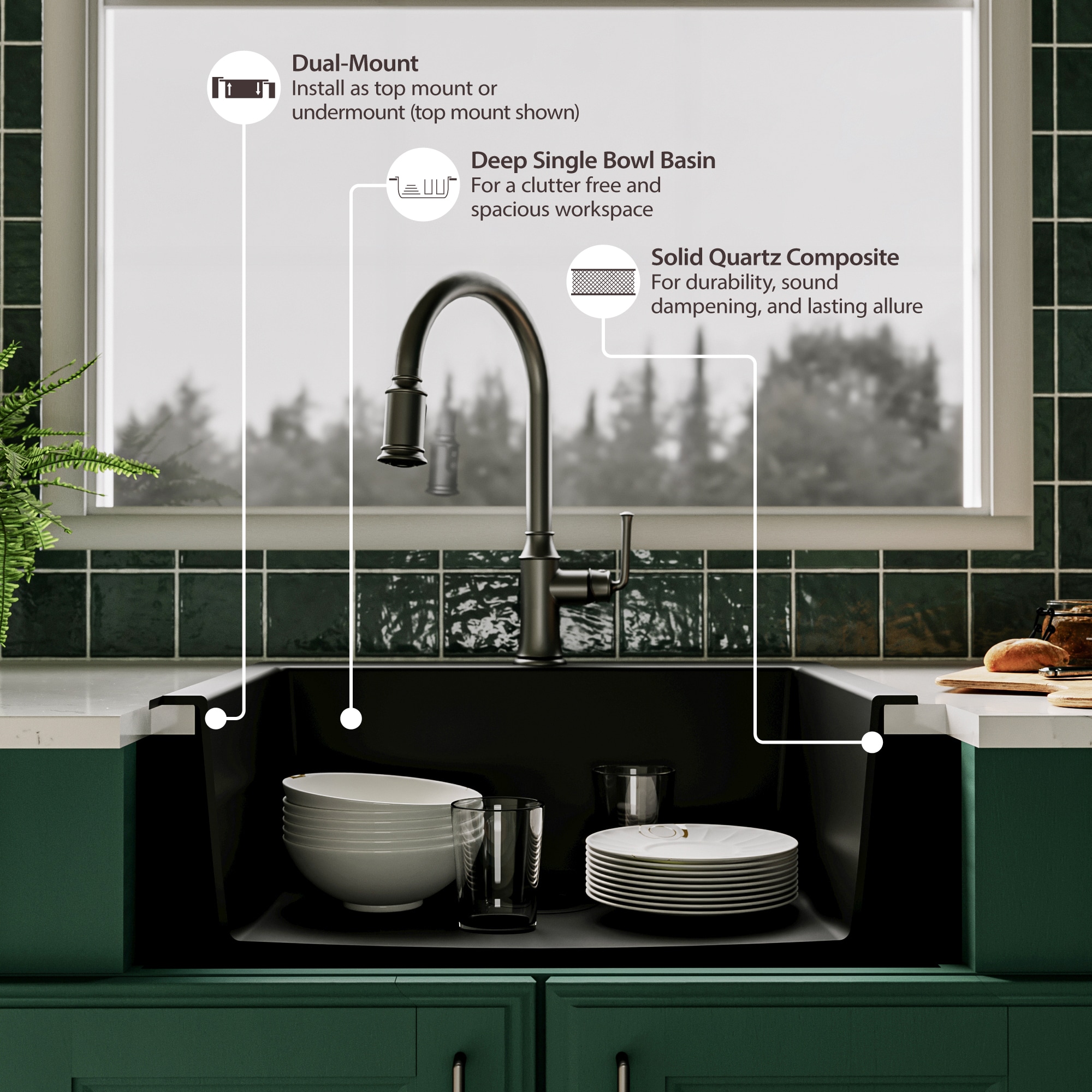 allen + roth GT1020BLK Kitchen-Sinks - View #6