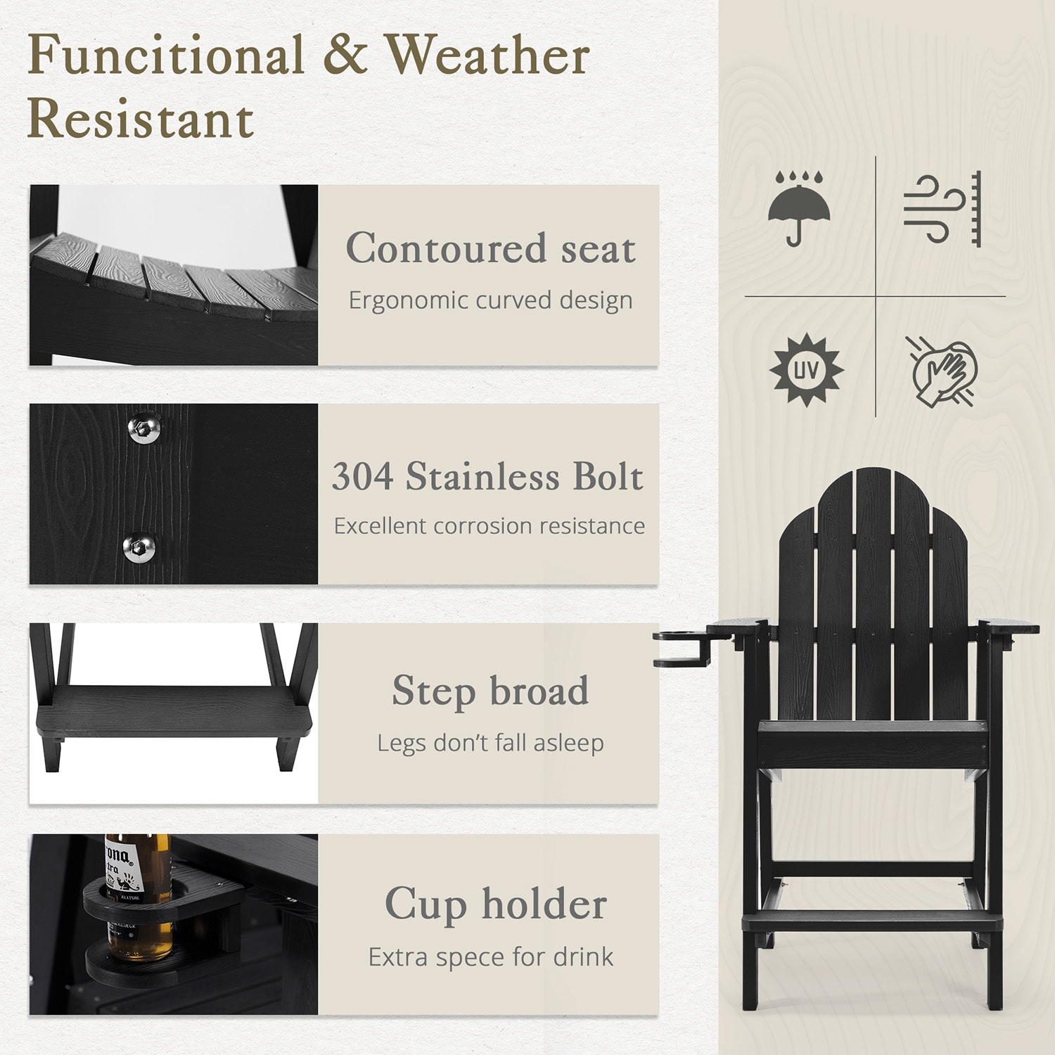 LUE BONA 2LB22PC0001-200LS Patio-Chairs - View #3