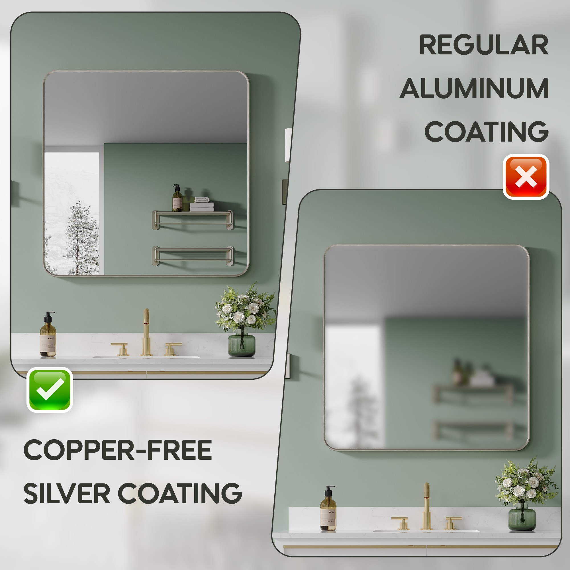 Forclover TAK-MCSA1620 Framed-Bath-Mirrors - View #8