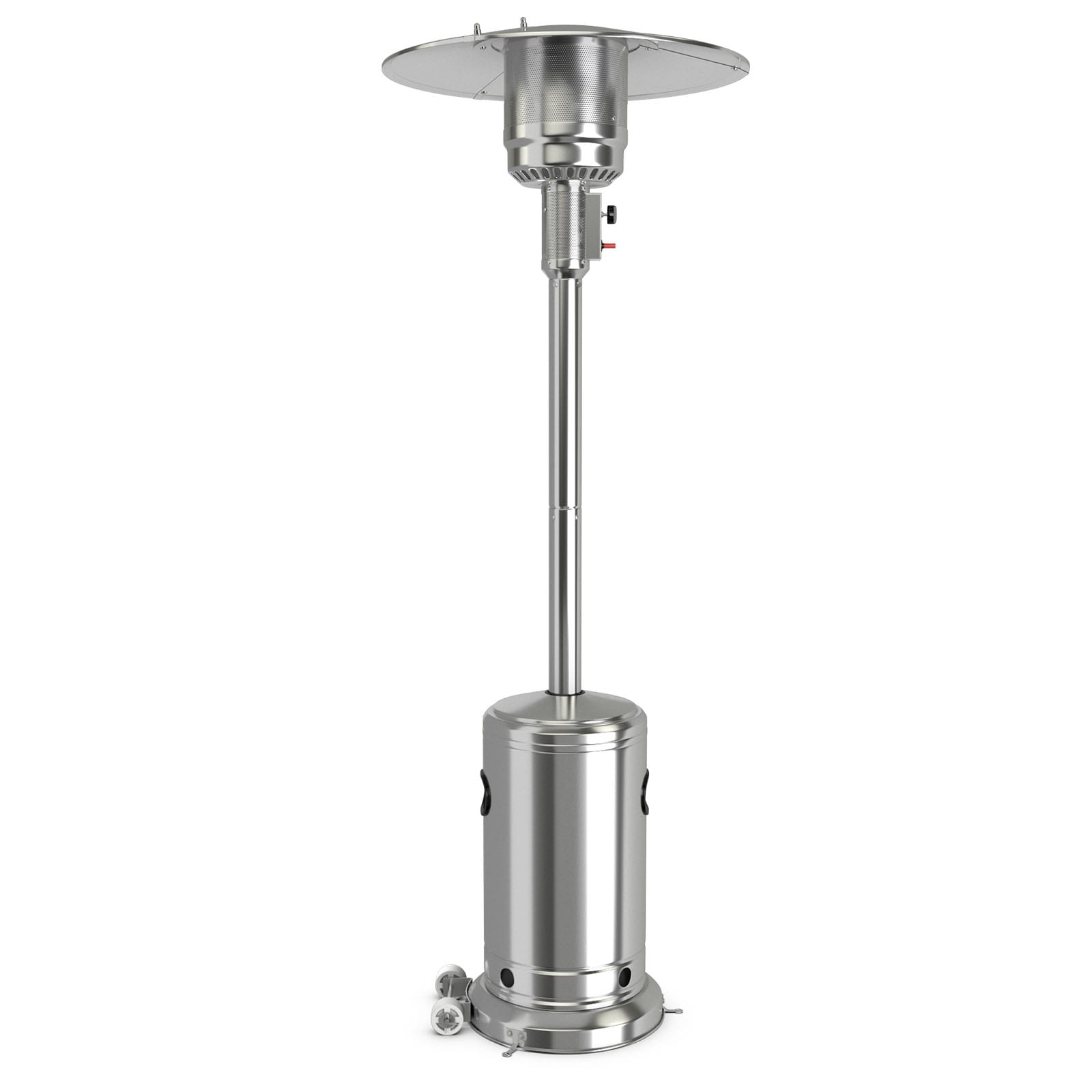 Slickblue Stainless Steel Propane 50000 BTU Patio Heater with Tip Over Safety and Wheels for Patio Backyard or Cafe - Available in Different Colors #D-CO-LS95807PO